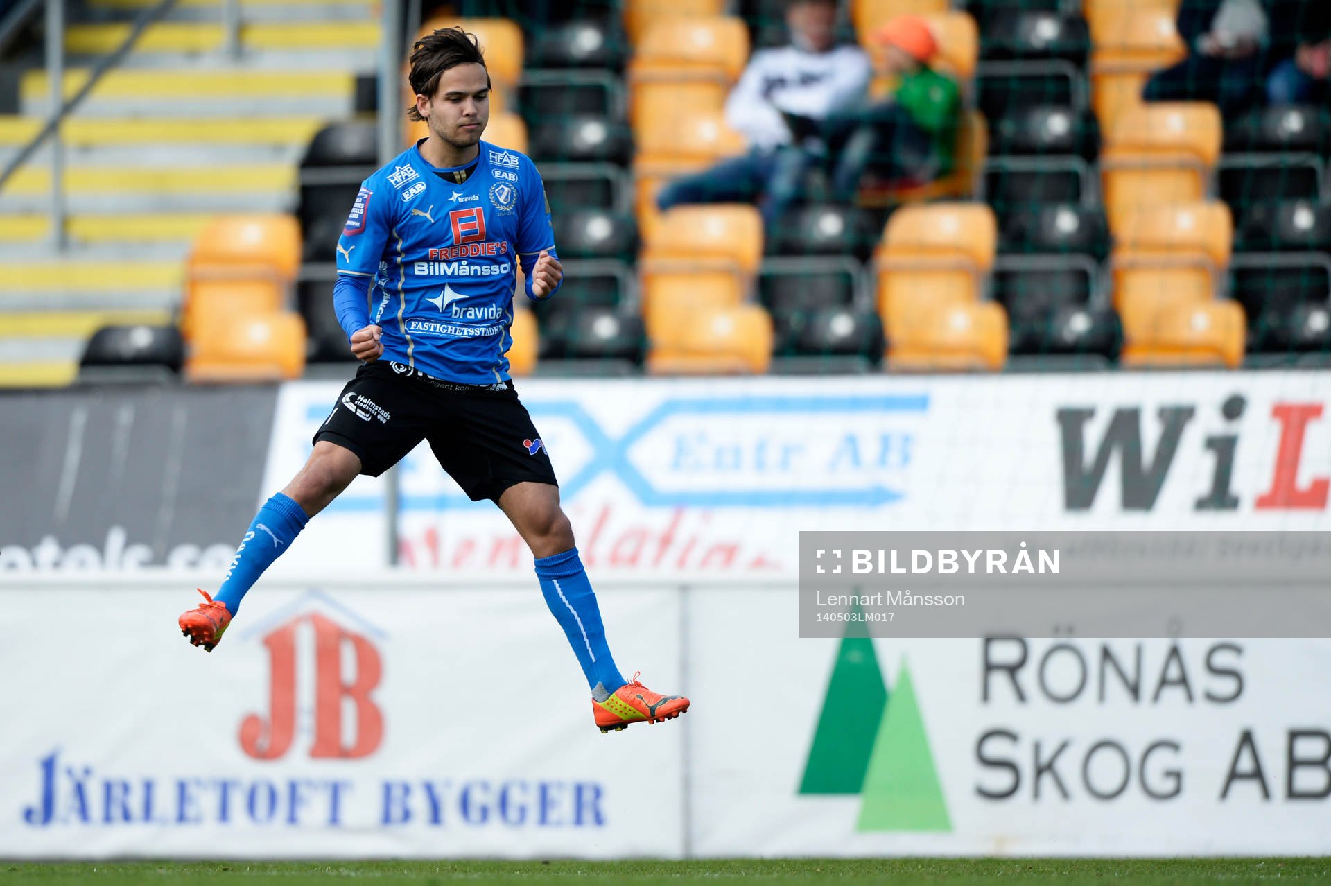 Halmstads Kristinn Steindorsson jublar
