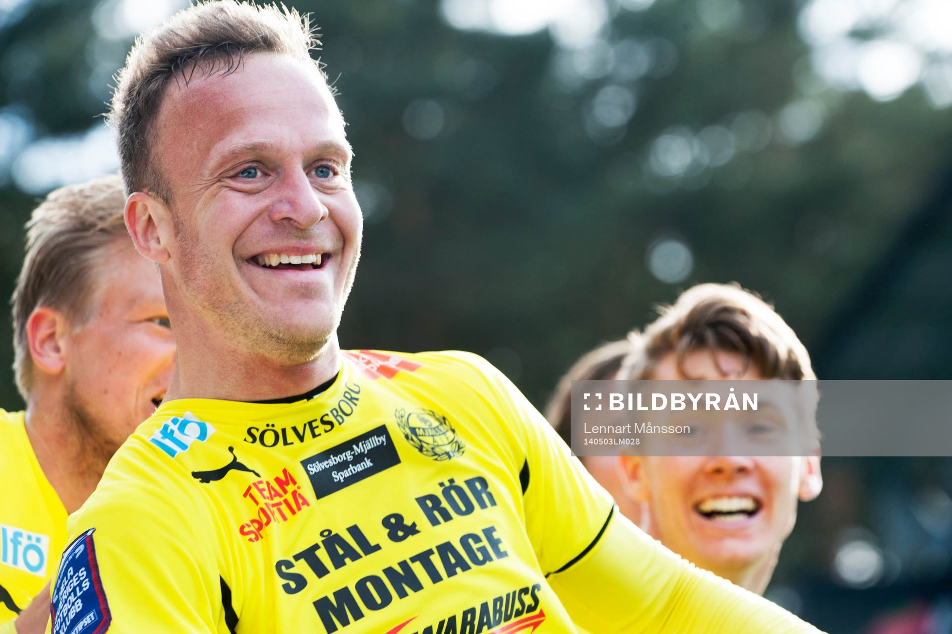 Mjällbys Marcus Ekenberg har gjort 2-1 på övertid i