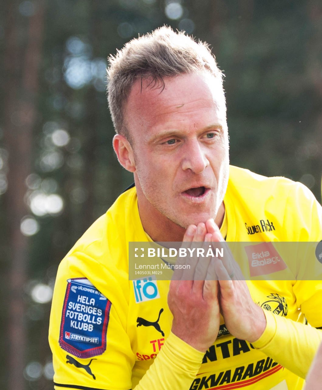 Mjällbys Marcus Ekenberg har gjort 2-1 på övertid i