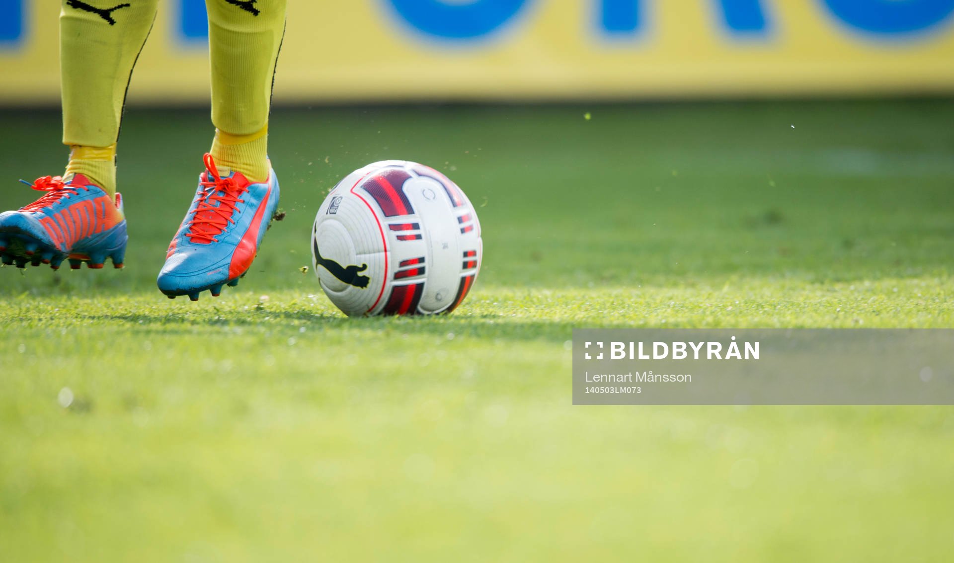 Fotbollsskor Nike  i matchen i allsvenskan mellan Mjällby