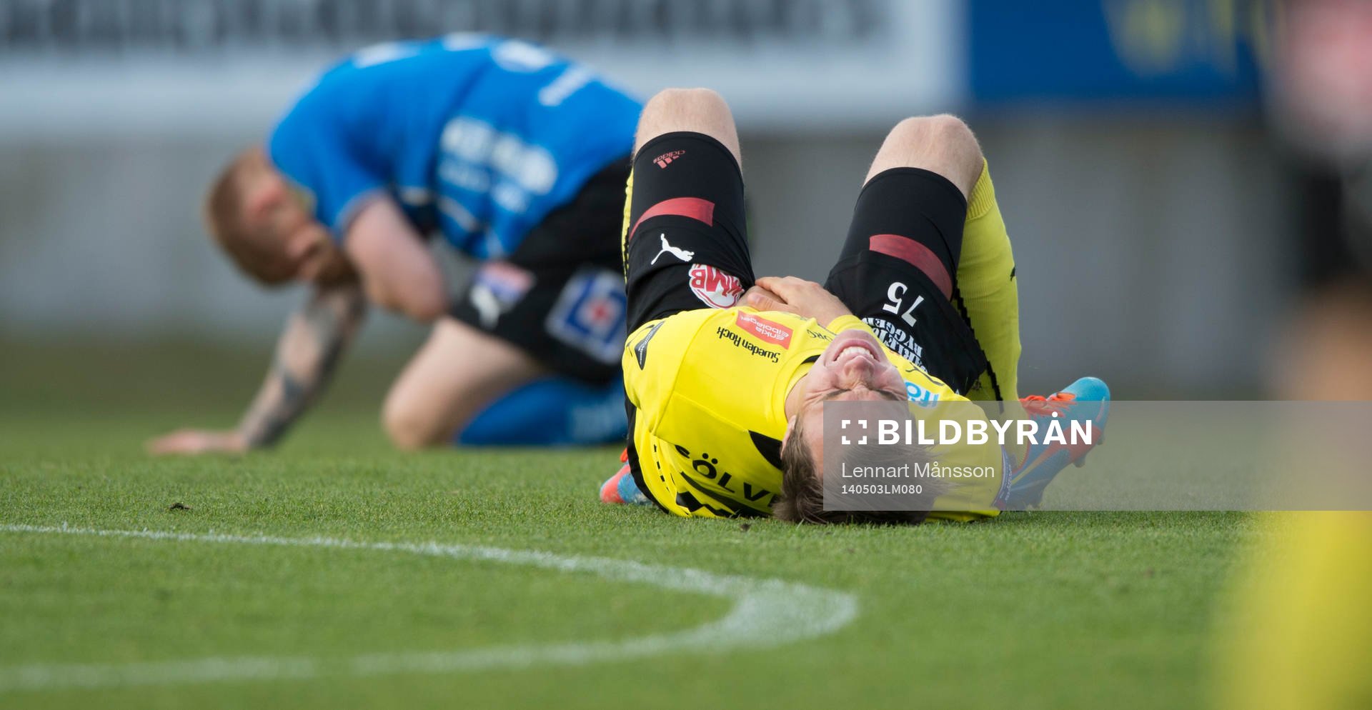 Mjällbys Andreas Blomqvist i matchen i allsvenskan mellan