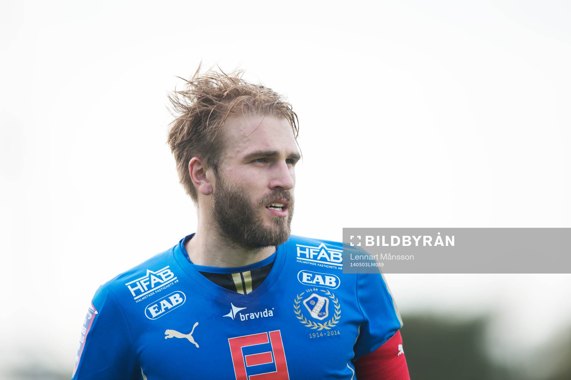 Halmstads Jesper Westerberg  i matchen i allsvenskan mellan