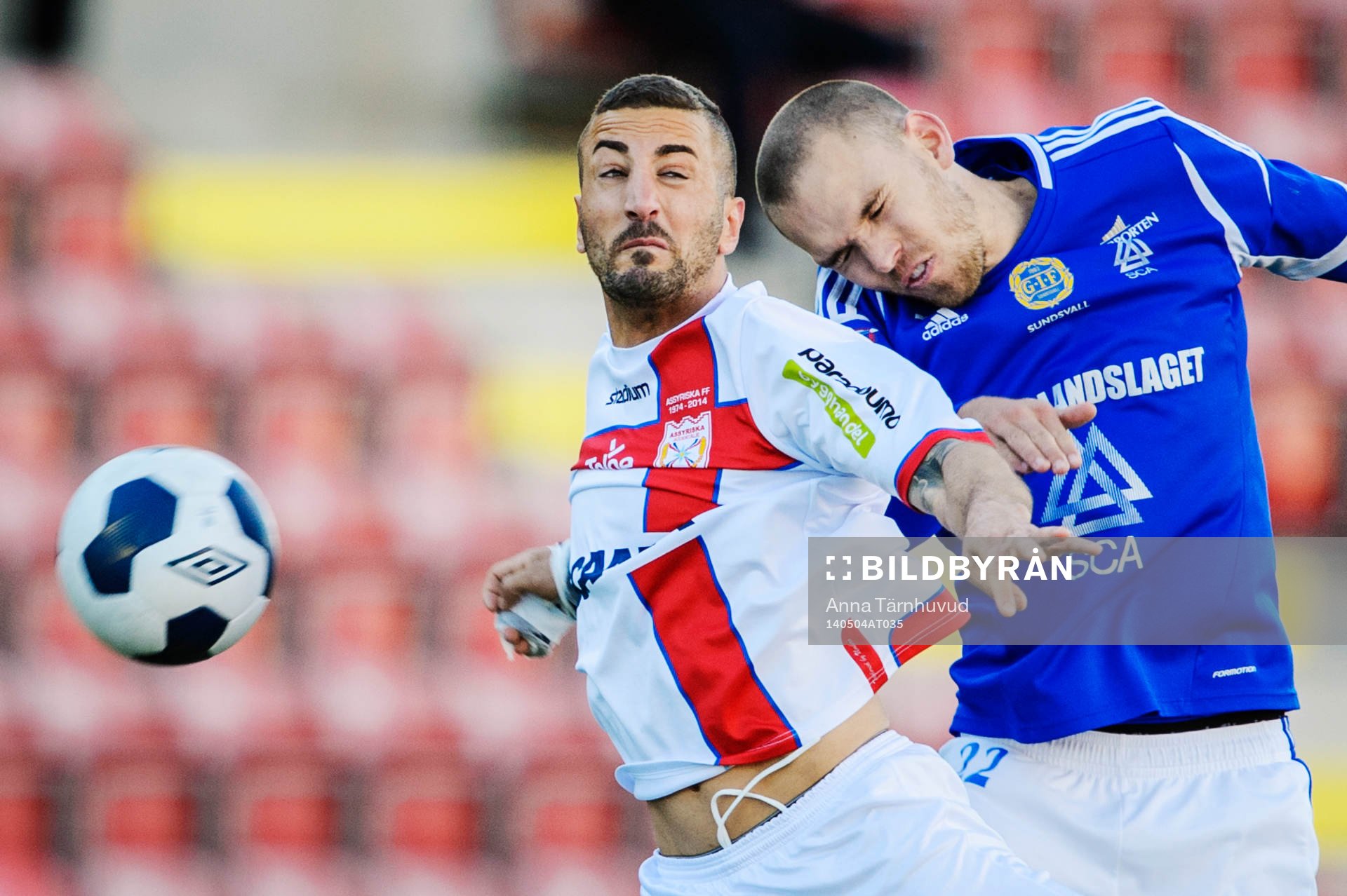 Assyriskas George Makdessi och Sundsvalls Marcus Danielson