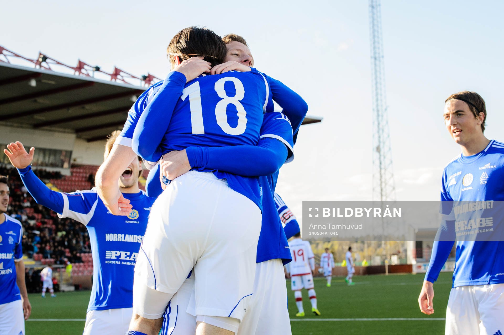 Sundsvalls spelare jublar