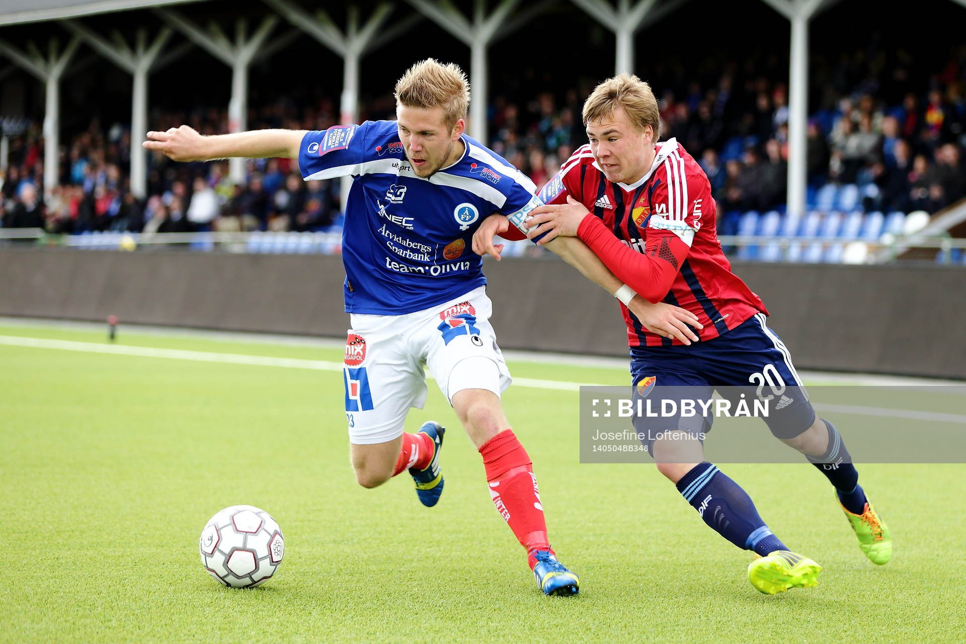 Åtvidabergs Anton Tinnerholm och Djurgårdens Simon