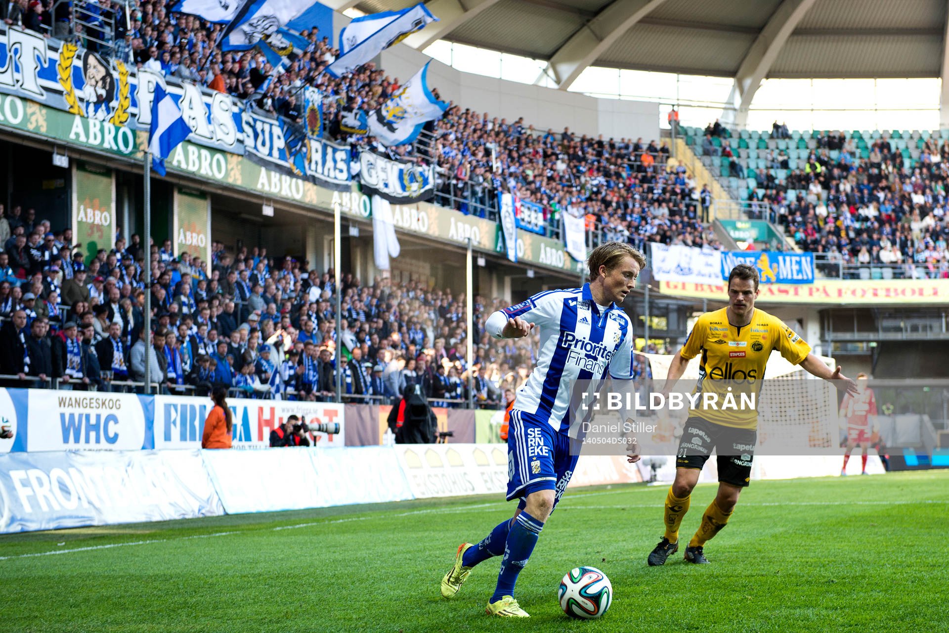 IFK Göteborgs Sam Larsson och Elfsborgs Henning Hauger