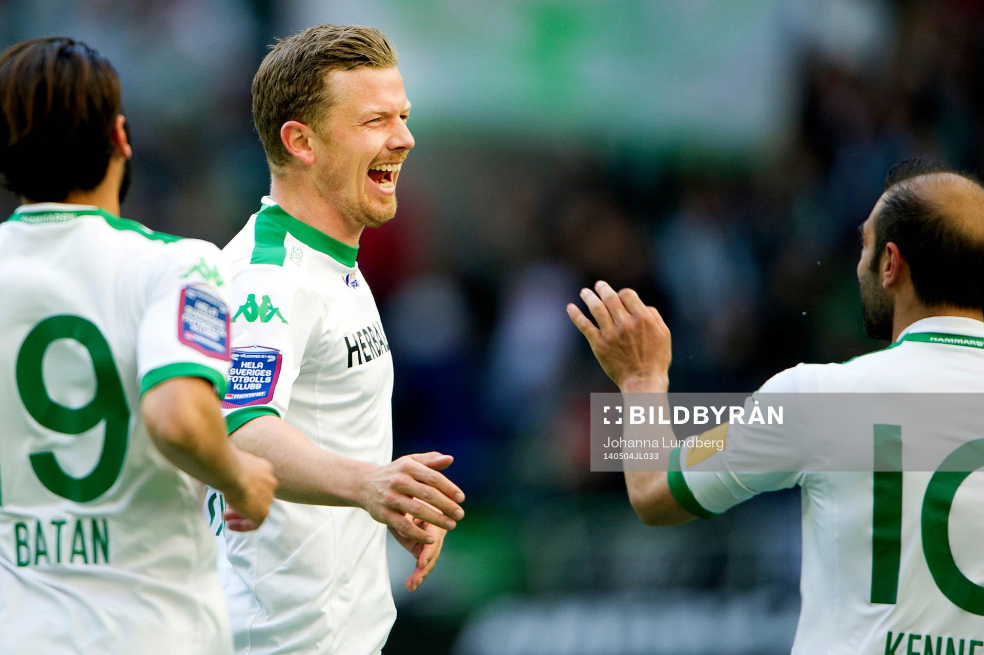 Hammarbys Thomas Guldborg Christensen  jublar
