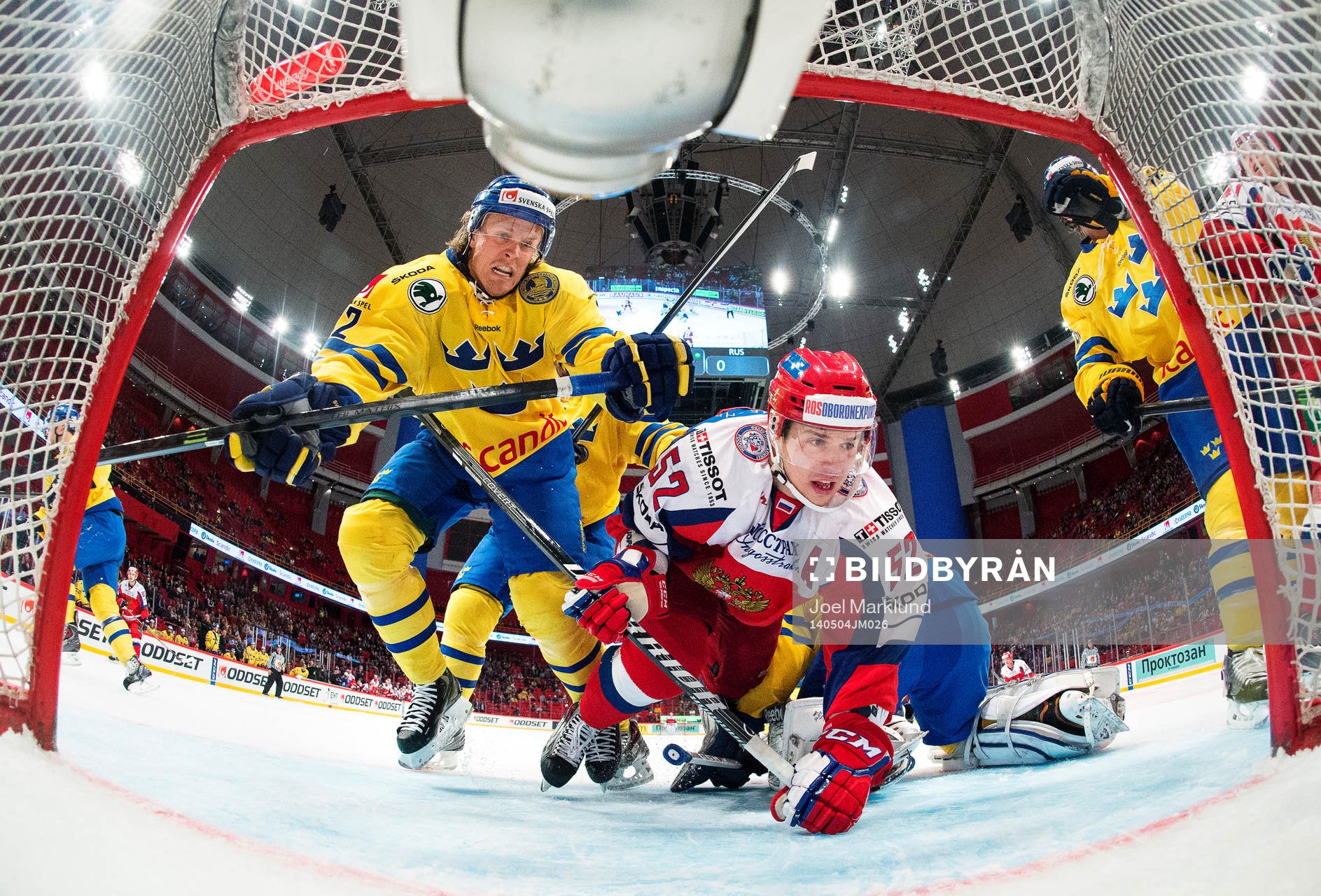 Sveriges Magnus Nygren och Rysslands Sergey Shirokov i en