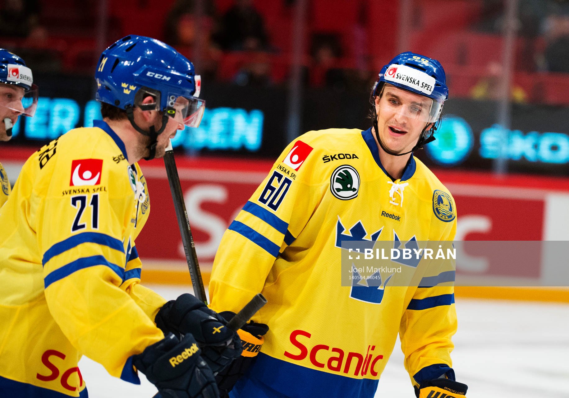 Sveriges Jimmie Ericsson och Mikael Backlund
