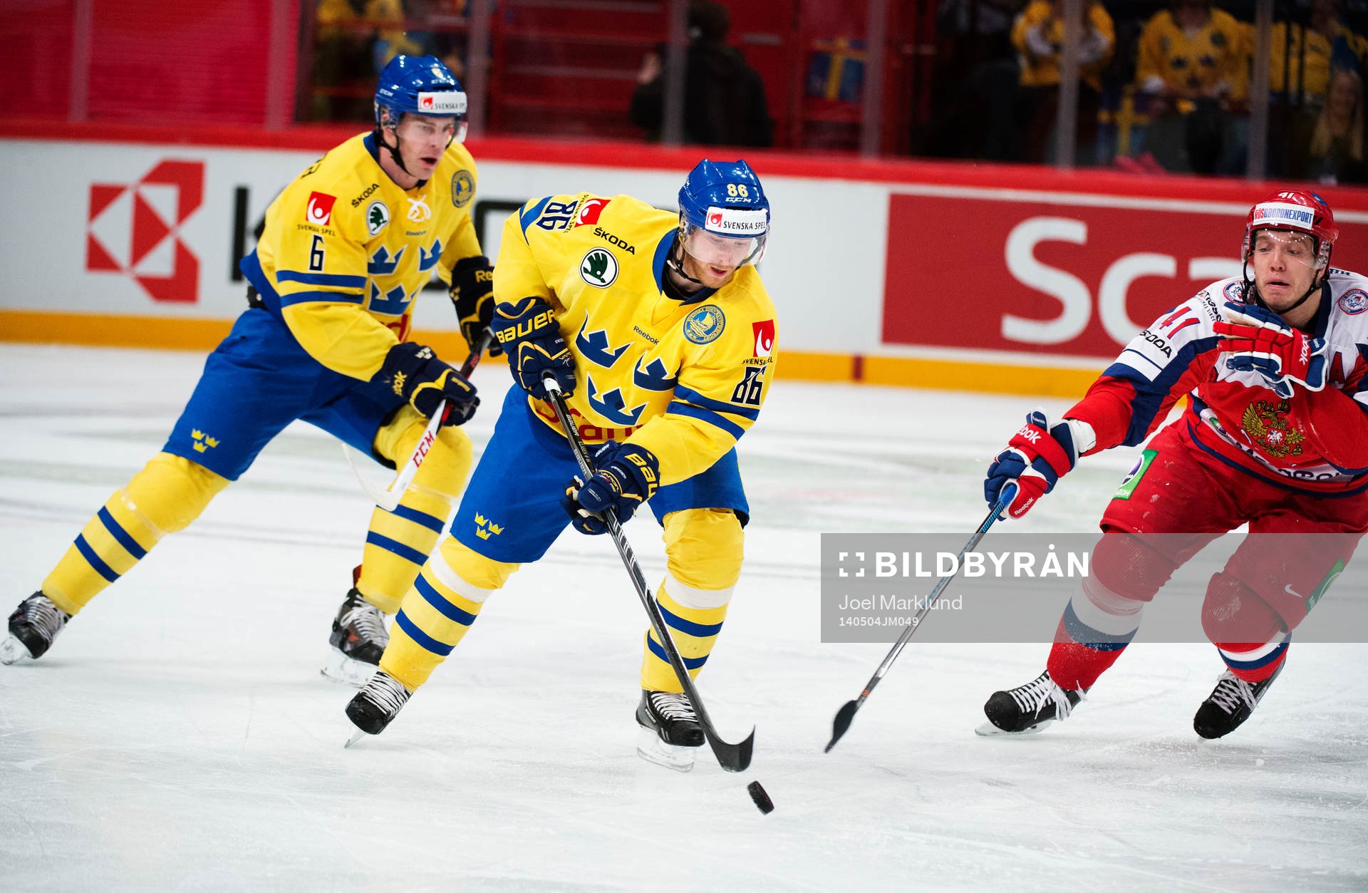 Sveriges Patrik Hersley och Linus Klasen utmanas av
