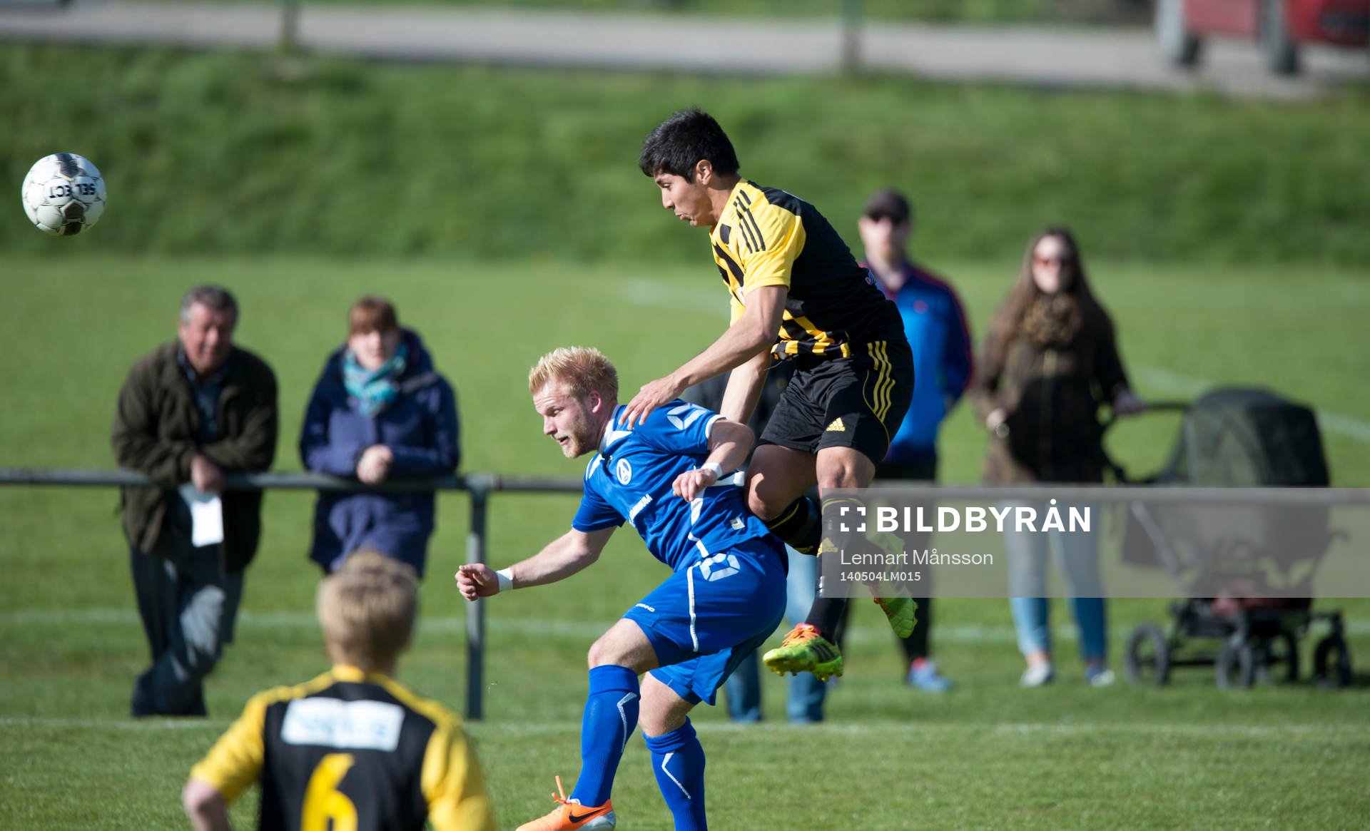 Hässleholms Diego Delgado  i matchen i div. lll mellan