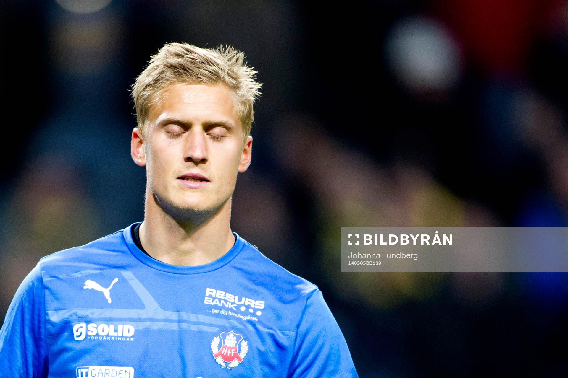 Helsingborgs målvatk Pär Hansson deppar