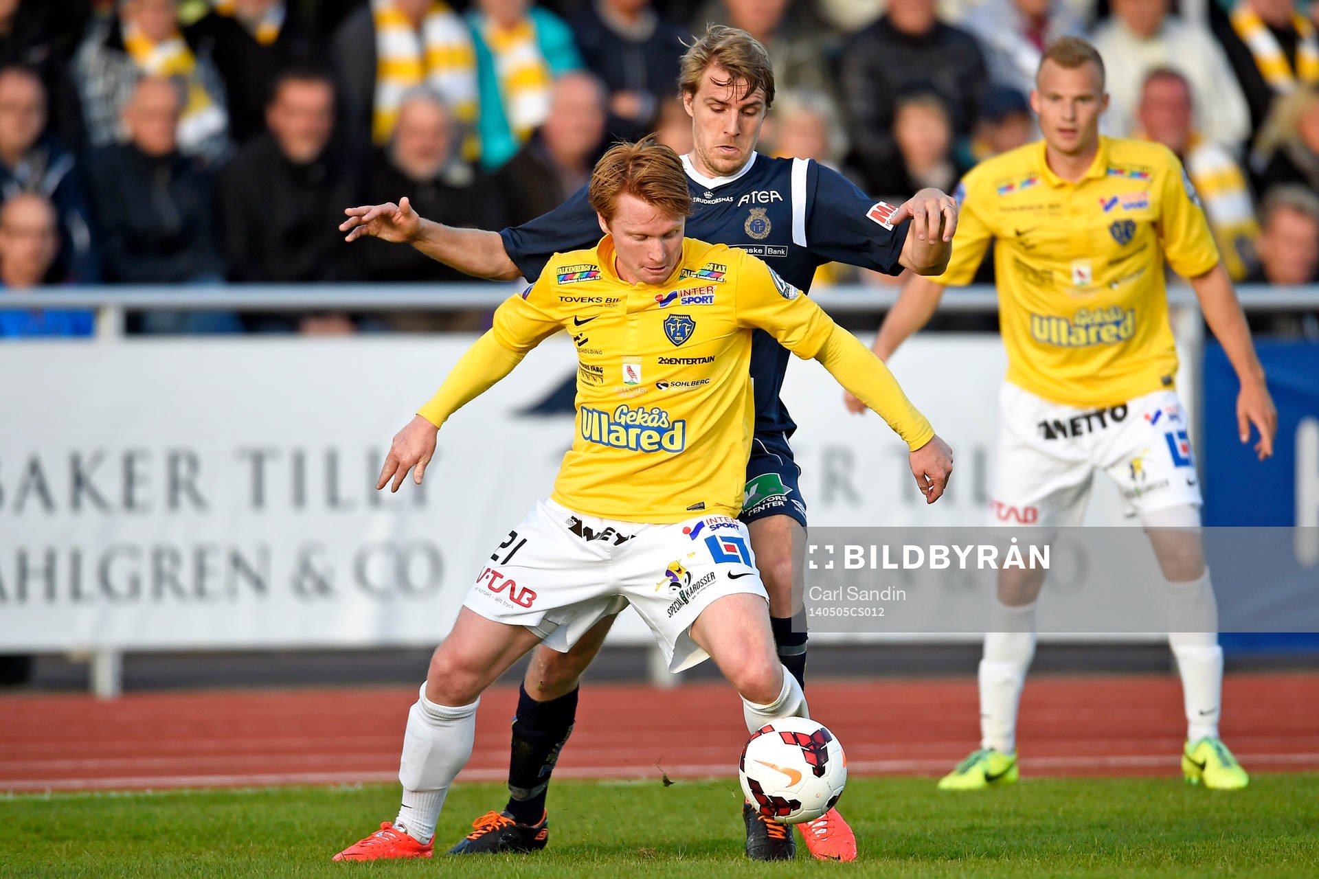 Falkenbergs Dan Keat jagas av Gefles Johan Oremo