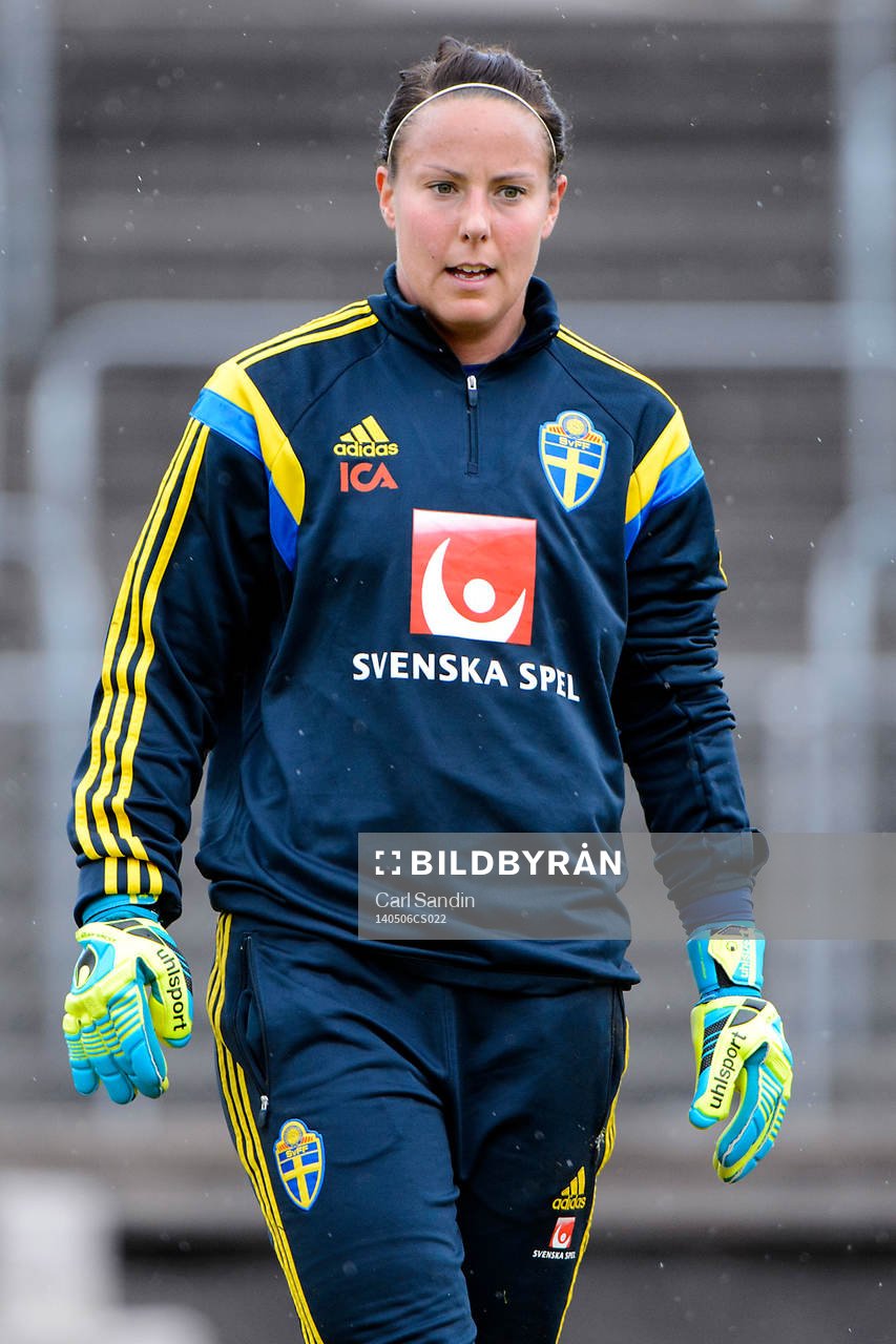 Sveriges målvakt Carola Söberg