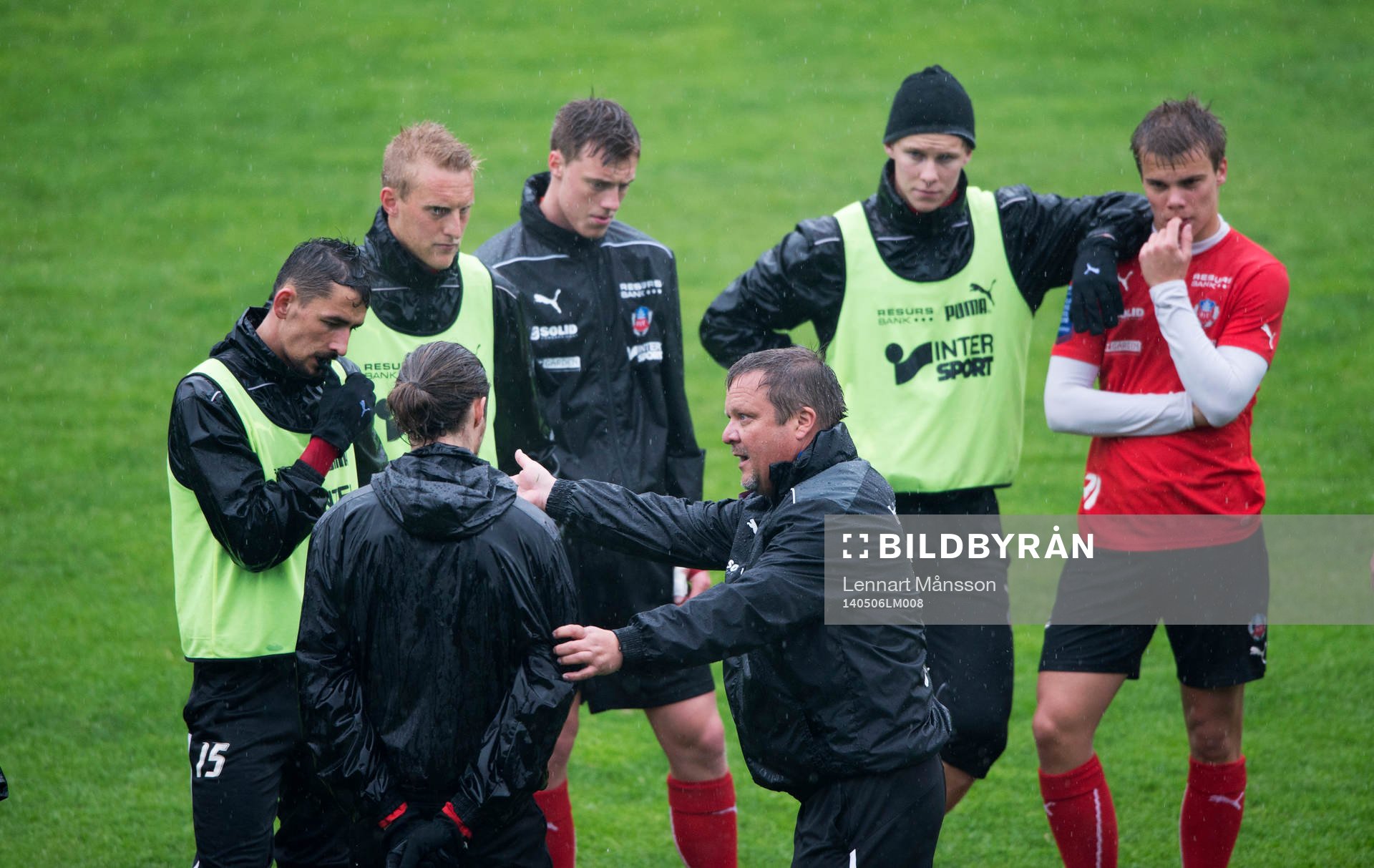  Helsingborgs tränare Roar Hansen vid Helsingborgs träning inför derbyt i Helsingborg 7 maj  2014.