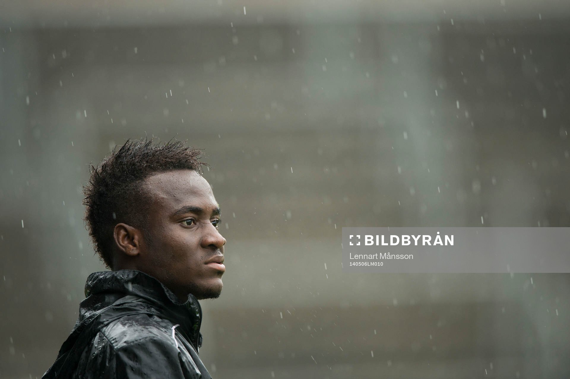 Helsingborgs David Accam vid Helsingborgs träning