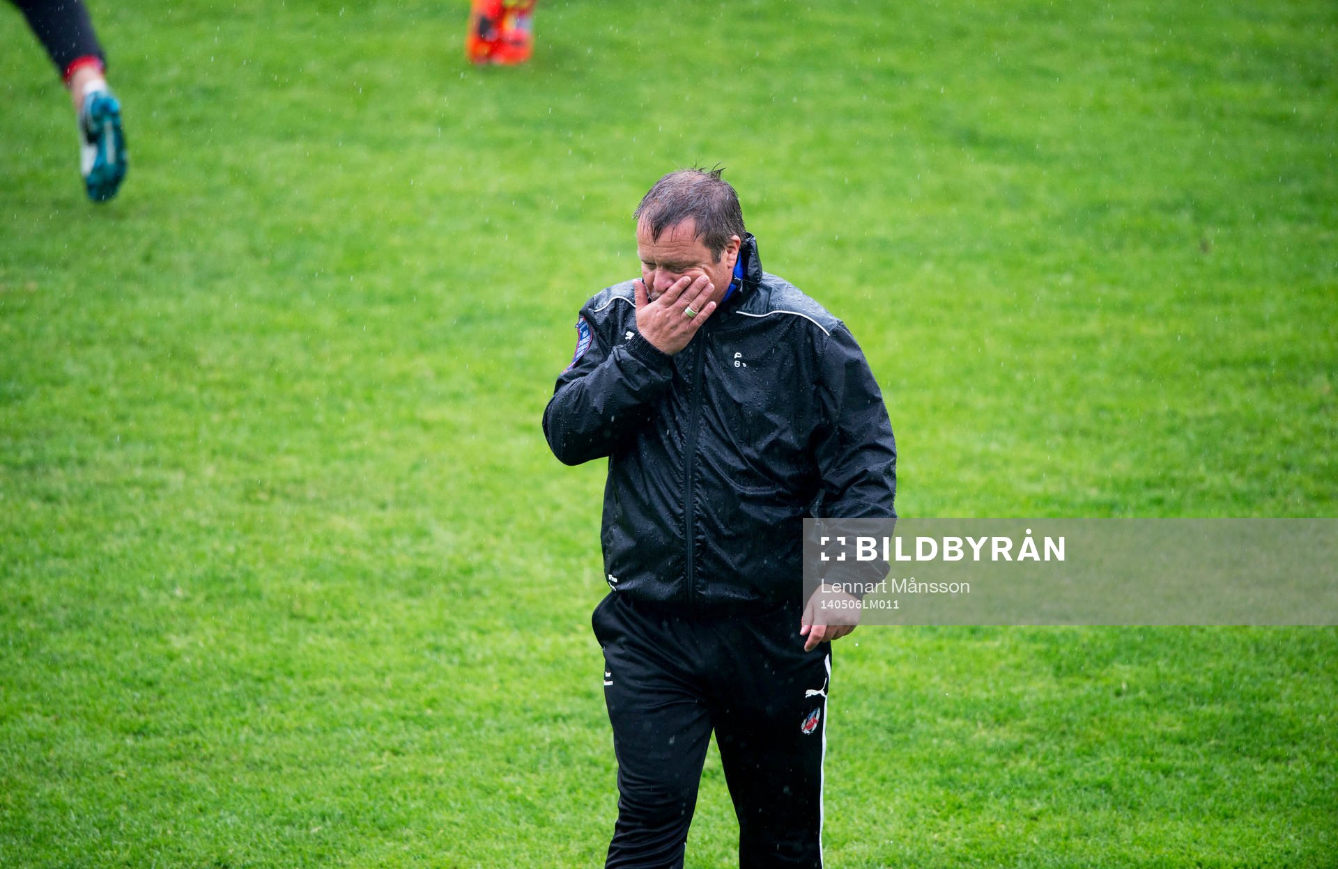  Helsingborgs tränare Roar Hansen vid Helsingborgs träning inför derbyt i Helsingborg 7 maj  2014.