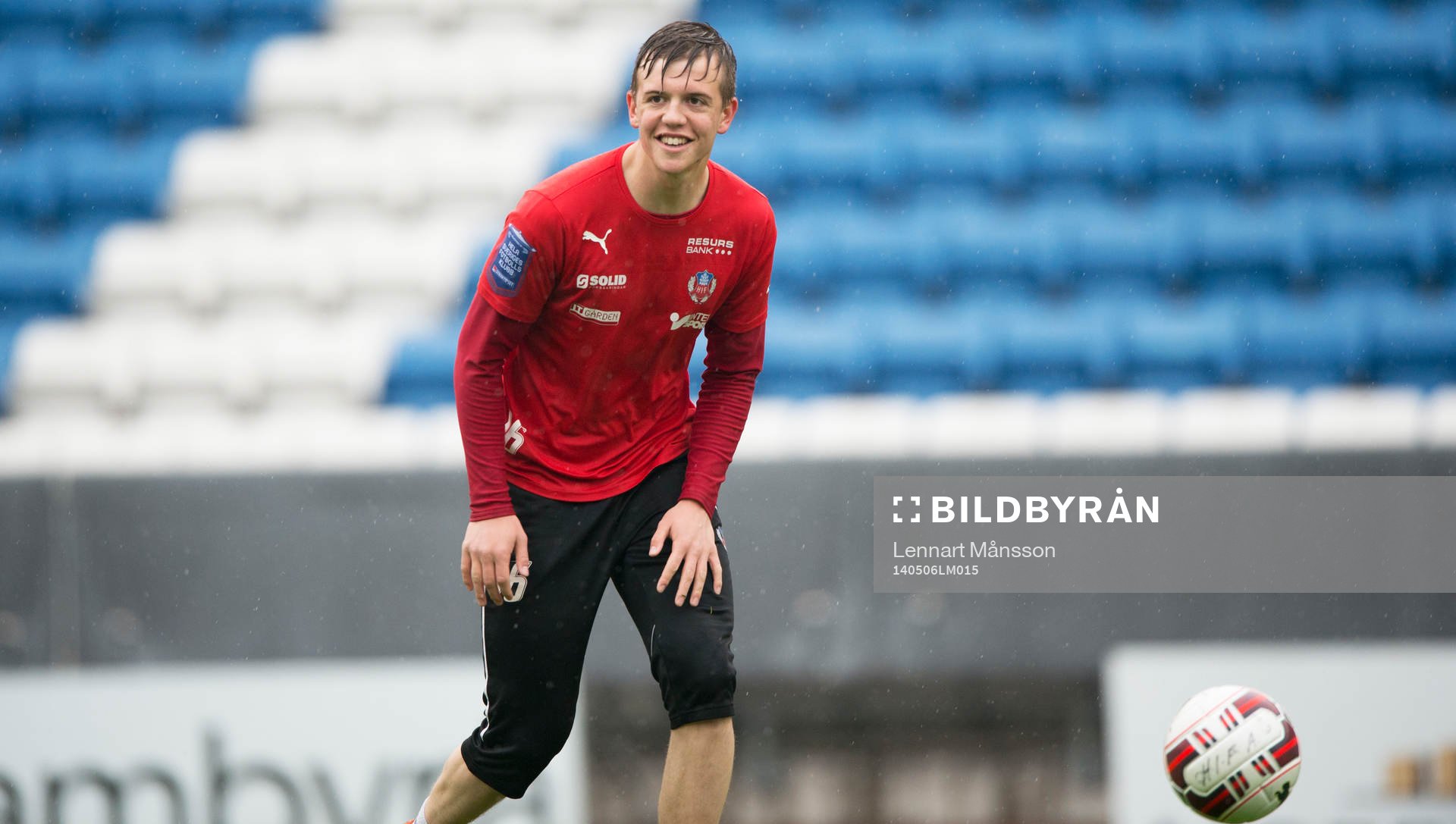  Helsingborgs Alexander Achinioti-Jönsson vid Helsingborgs träning inför derbyt i Helsingborg 7 maj  2014.