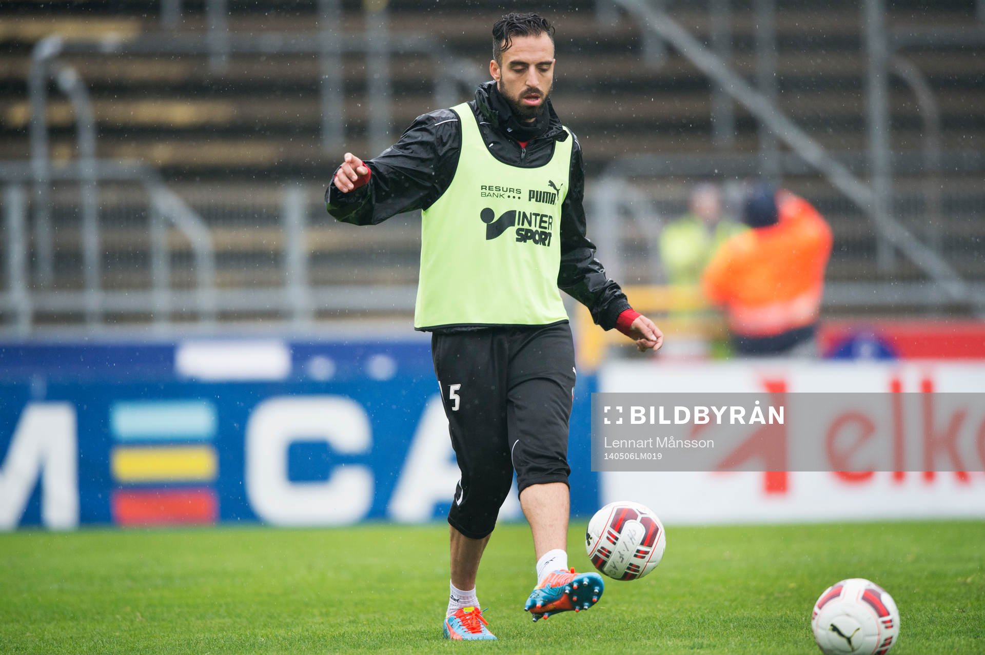 Helsingborgs Abdul Khalili vid Helsingborgs träning inför derbyt i Helsingborg 7 maj  2014.