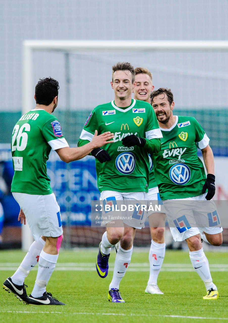 Jönköpings spelare jublar