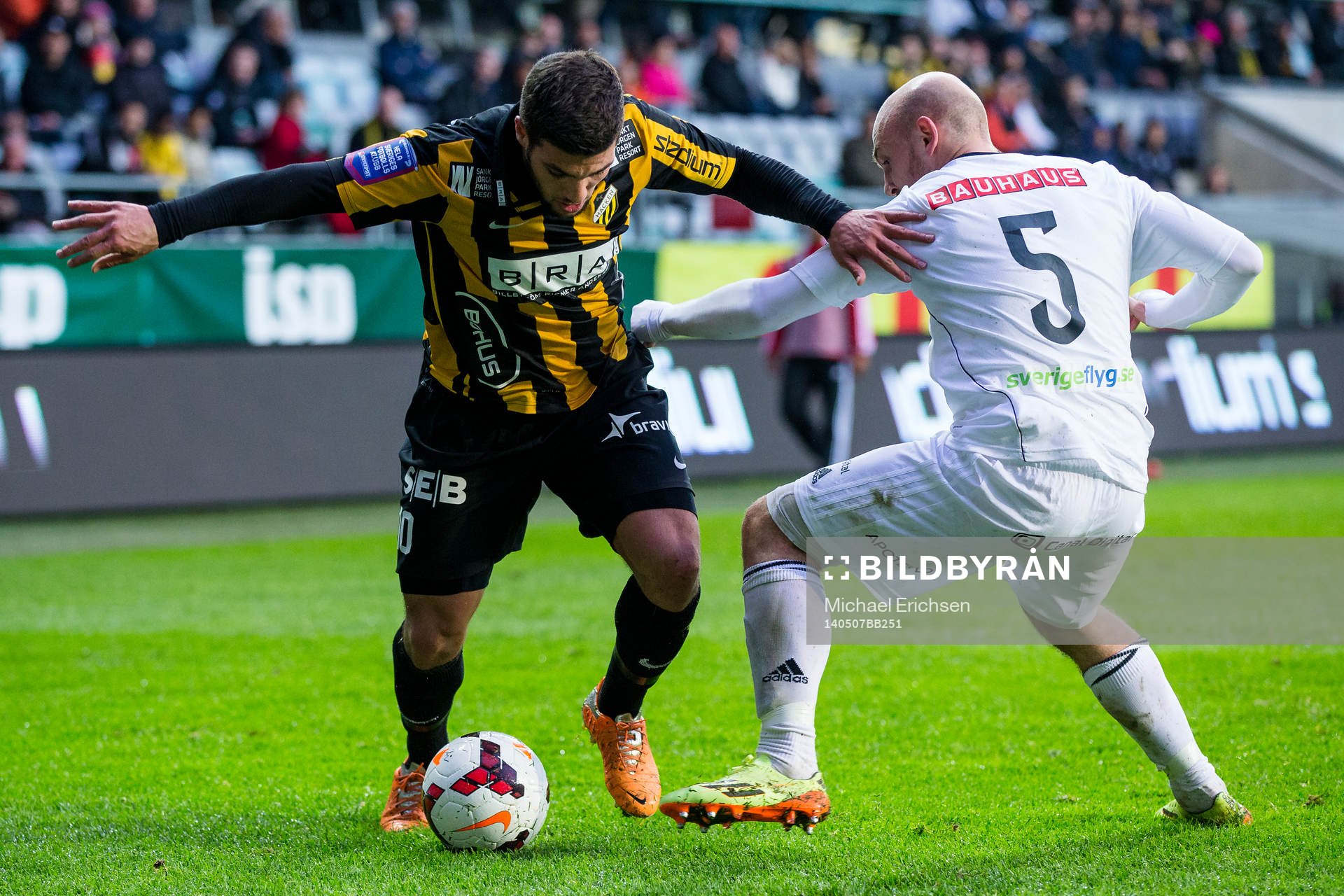 Häckens Moestafa El Kabir mot Brommapojkarnas Kristinn