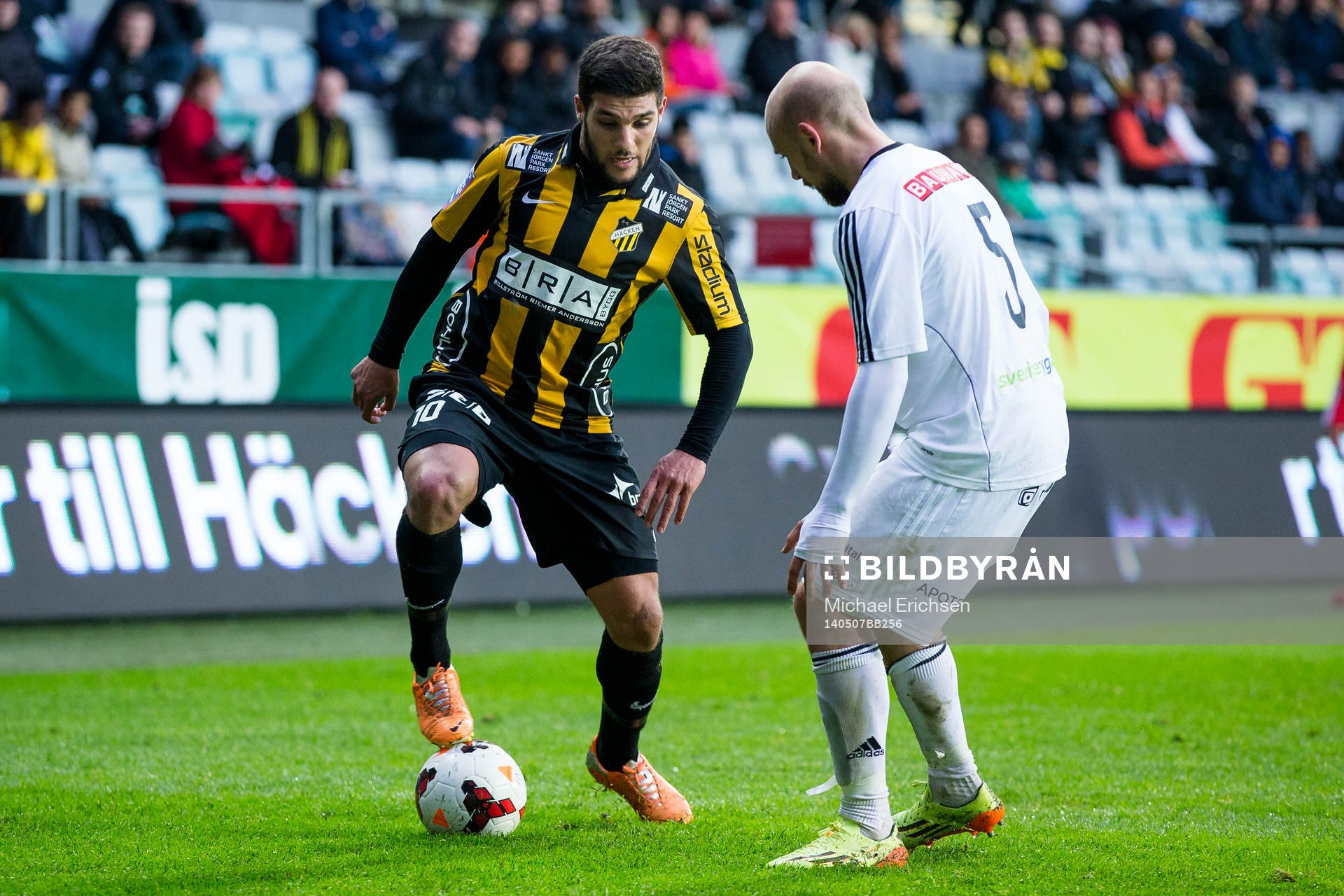 Häckens Moestafa El Kabir mot Brommapojkarnas Kristinn
