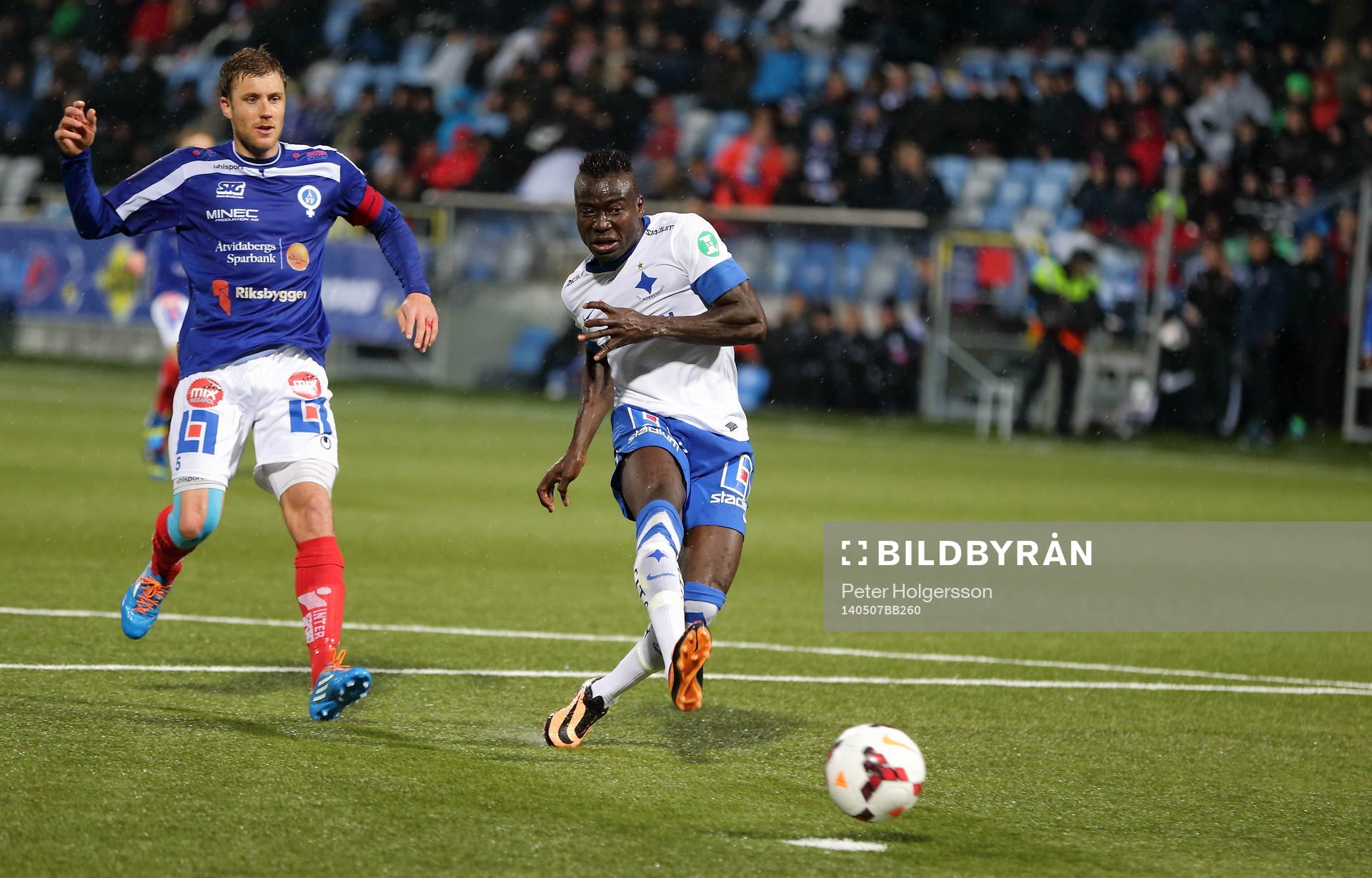 Mål 2-1 av Norrköpings Alhaji Kamara