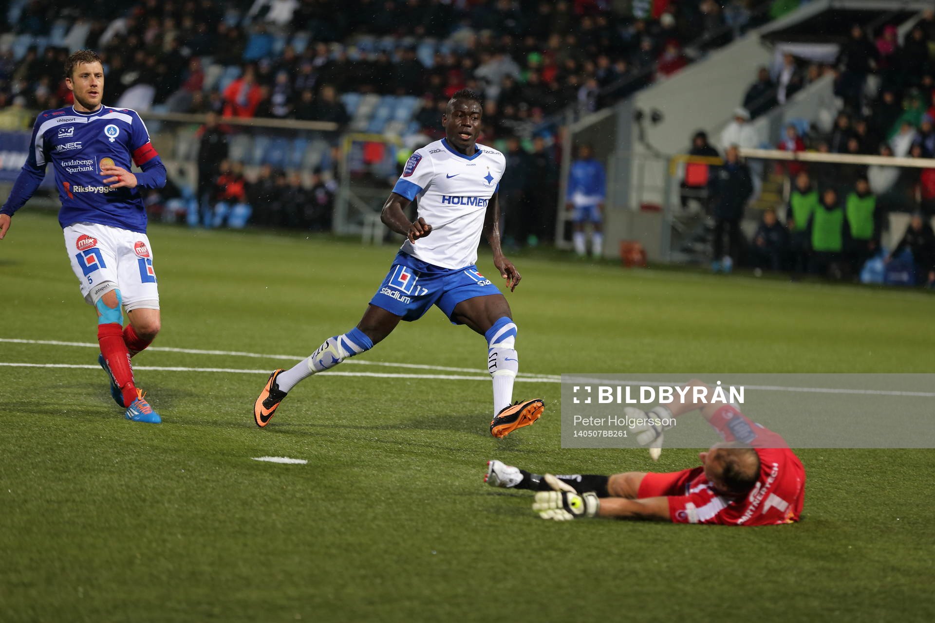 Mål 2-1 av Norrköpings Alhaji Kamara