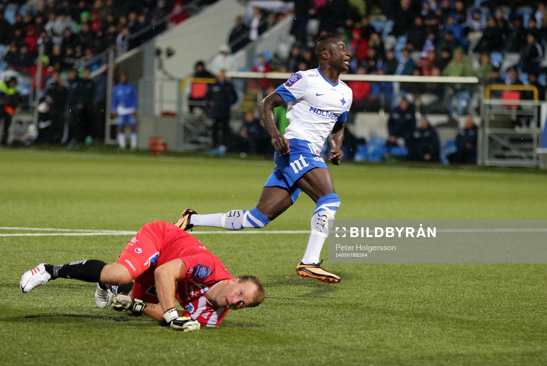 Mål 2-1 av Norrköpings Alhaji Kamara