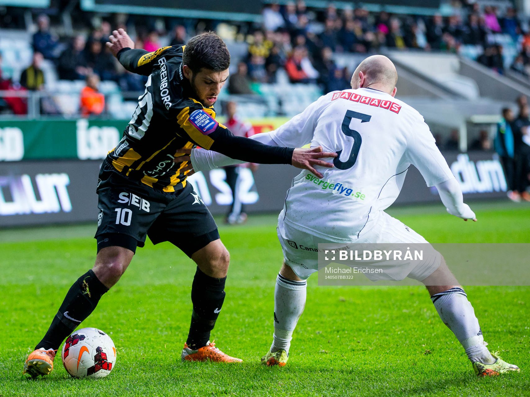 Häckens Moestafa El Kabir mot Brommapojkarnas Kristinn