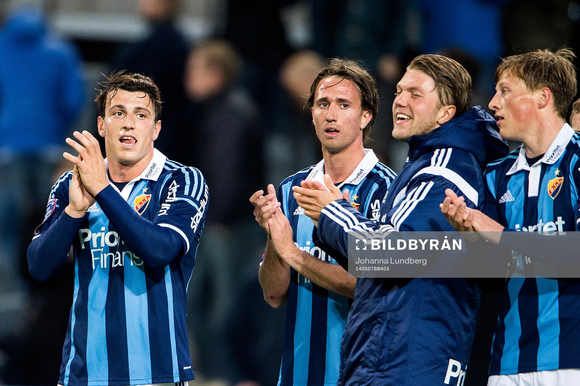 Djurgårdens Erton Fejzullahu , Philip Hellqvist ,Martin