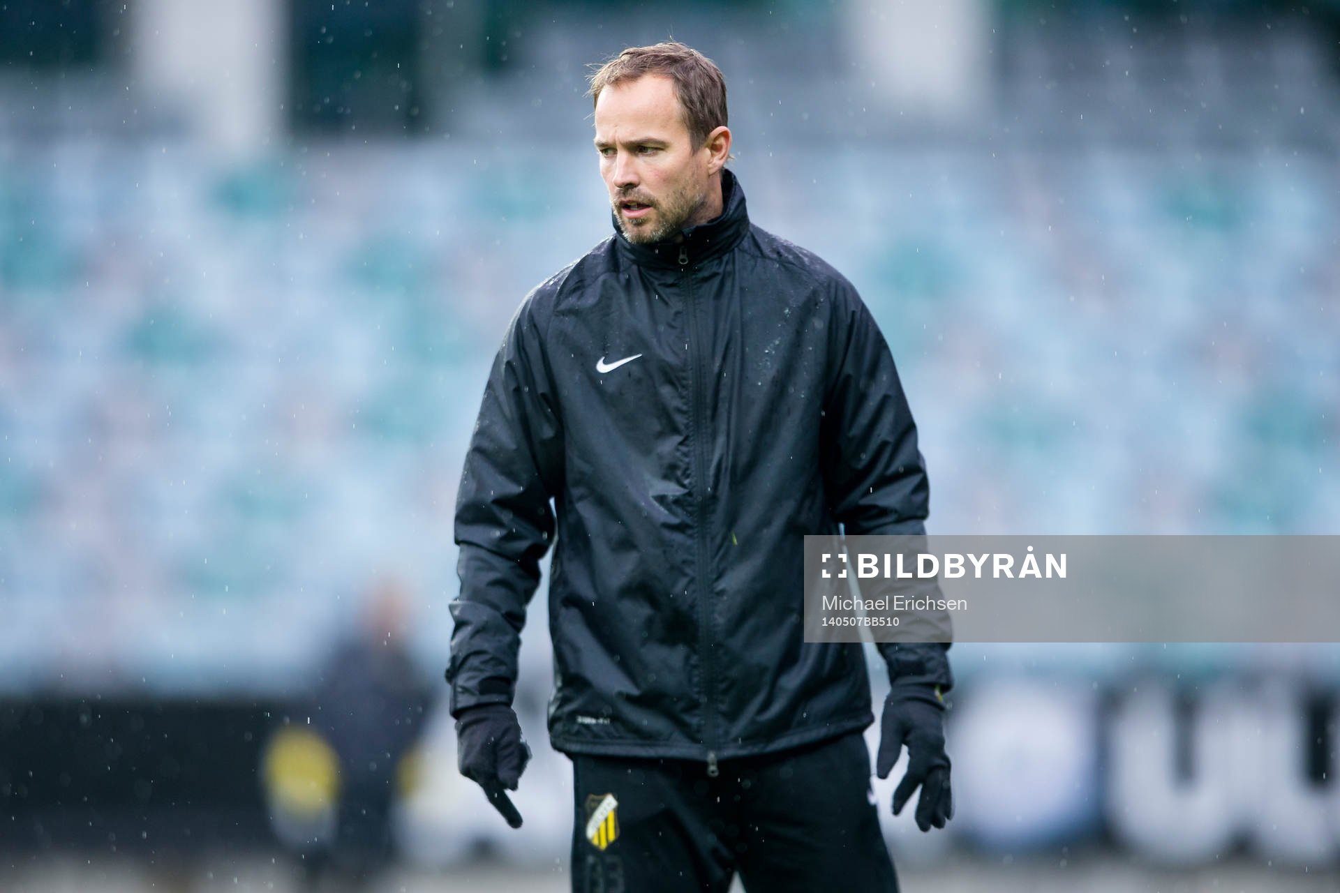 Häckens assisterande tränare Christian Lundström innan
