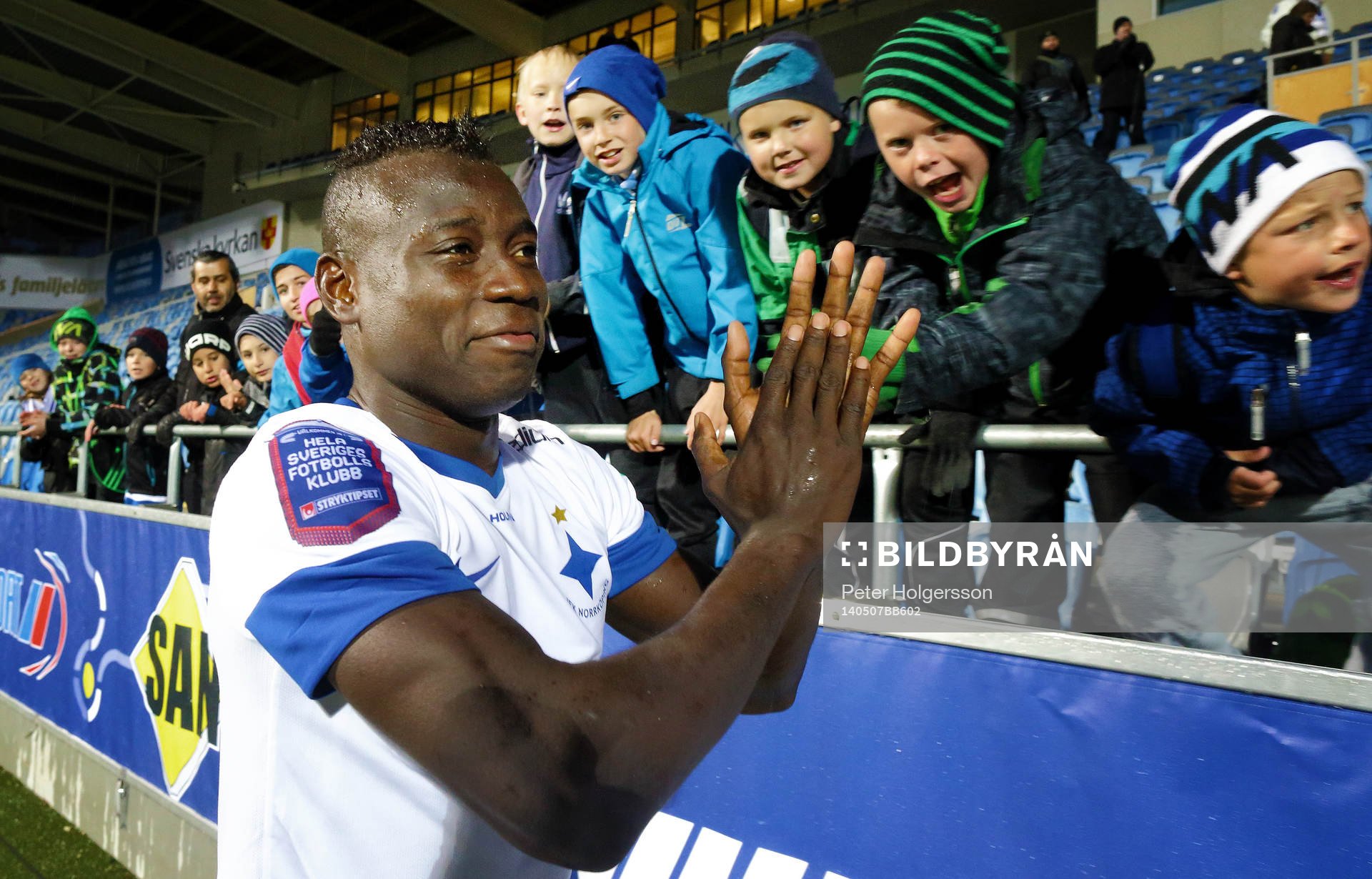Norrköpings Alhaji Kamara jublar