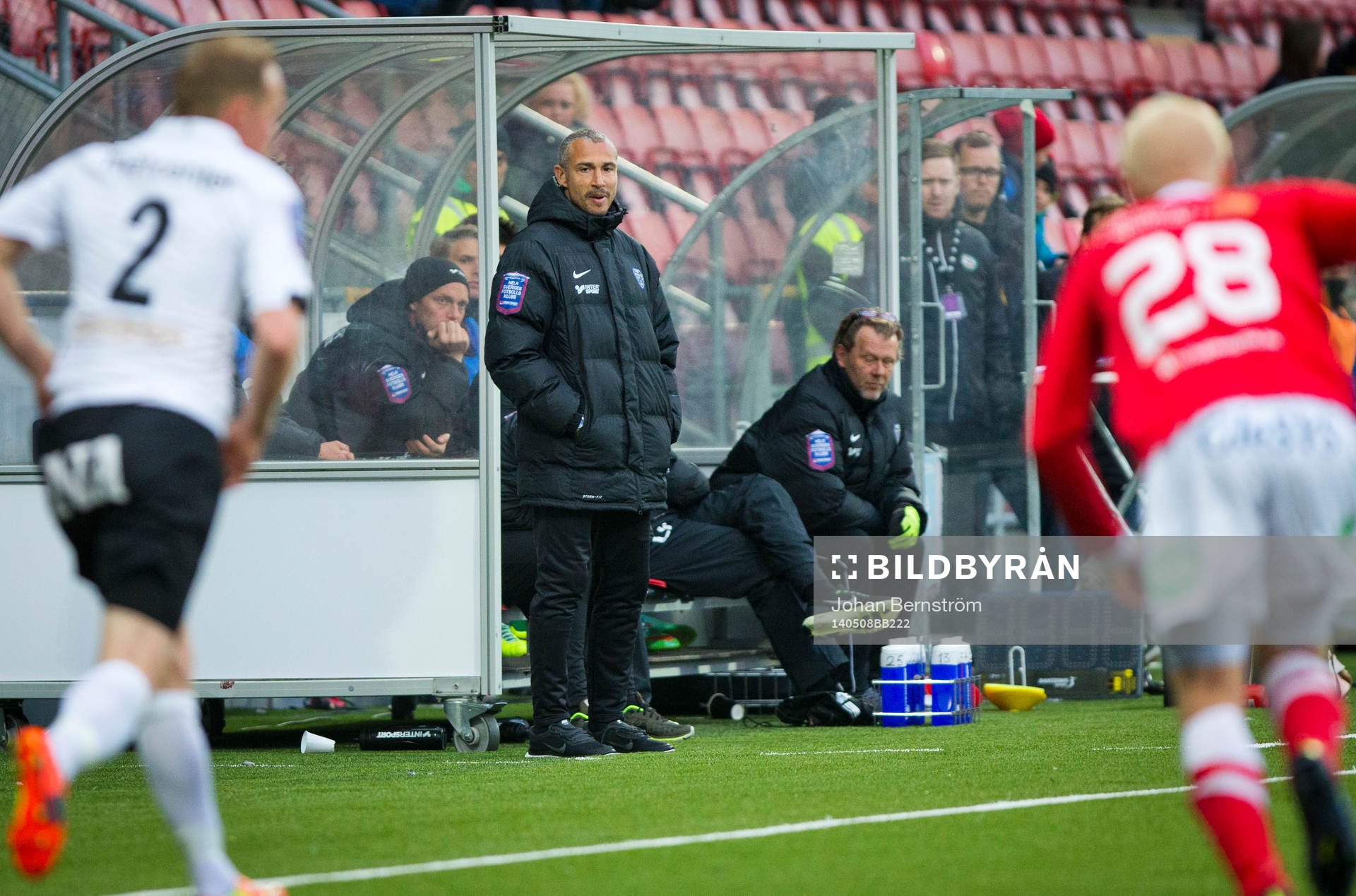 Falkenbergs tränare Henrik Larsson