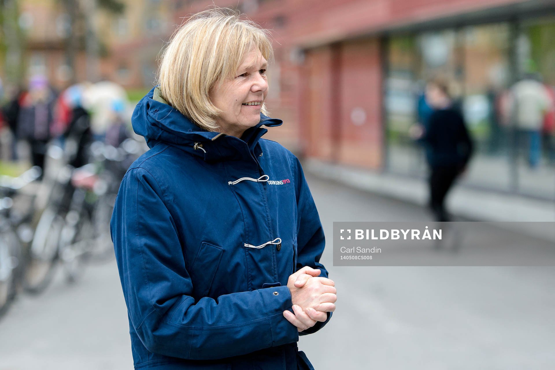 Skottlands förbundskapten Anna Signeul innan