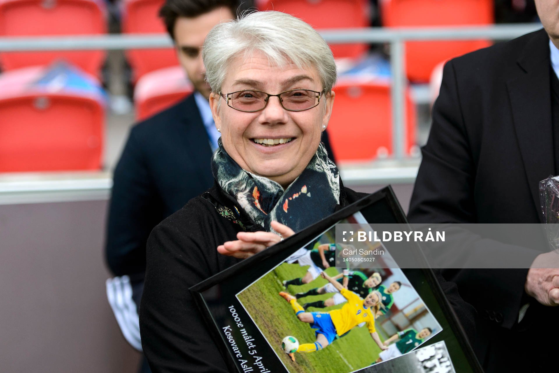 Damlandslagets första målskytt Ann Jansson innan