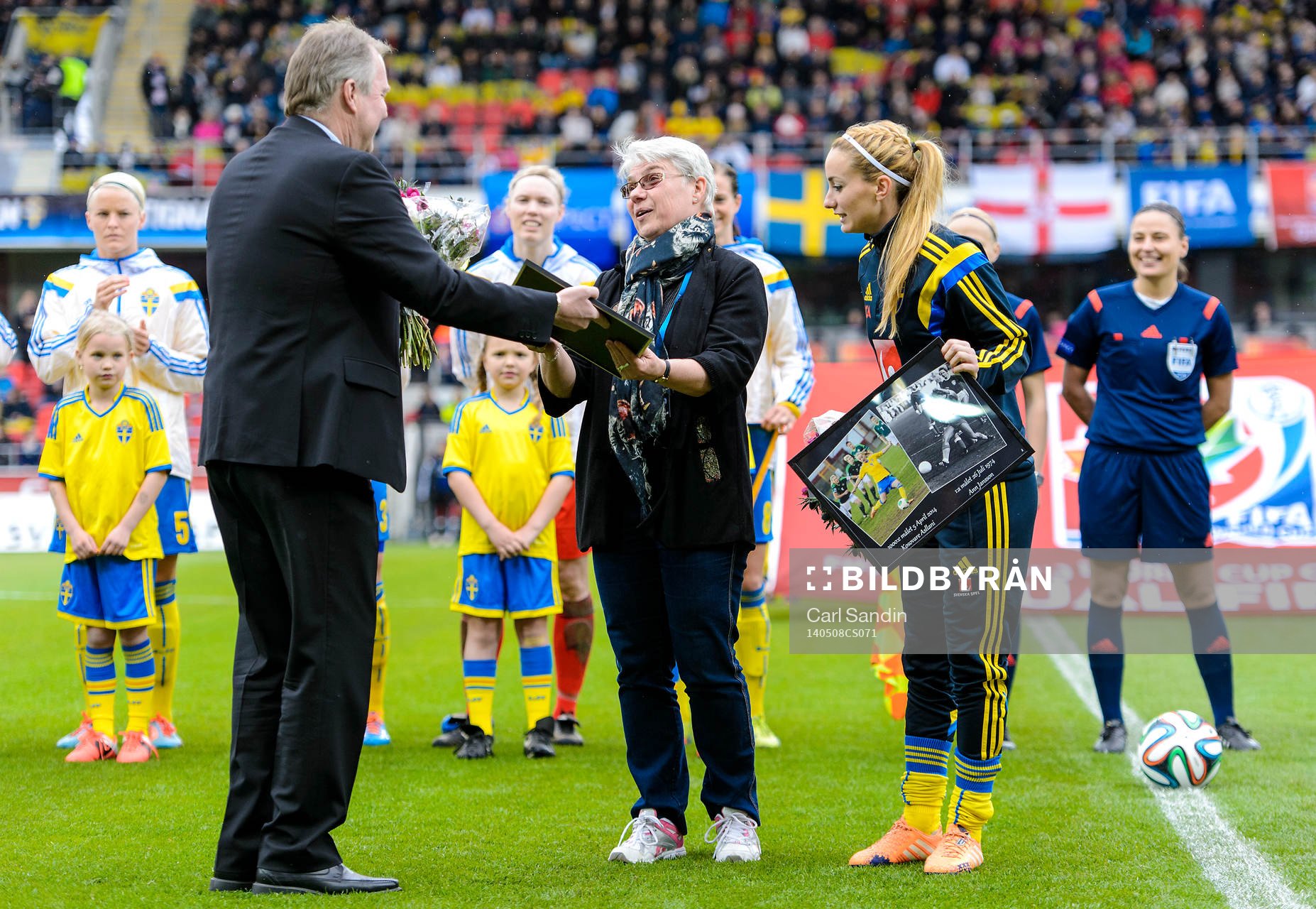 under fotbollsmatchen i VM-kvalet mellan Sverige och
