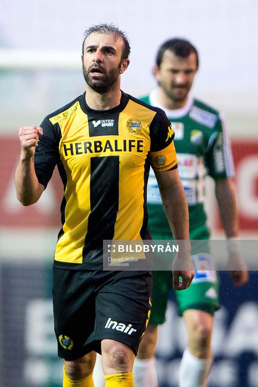 Hammarbys Kennedy Bakircioglü  jublar
