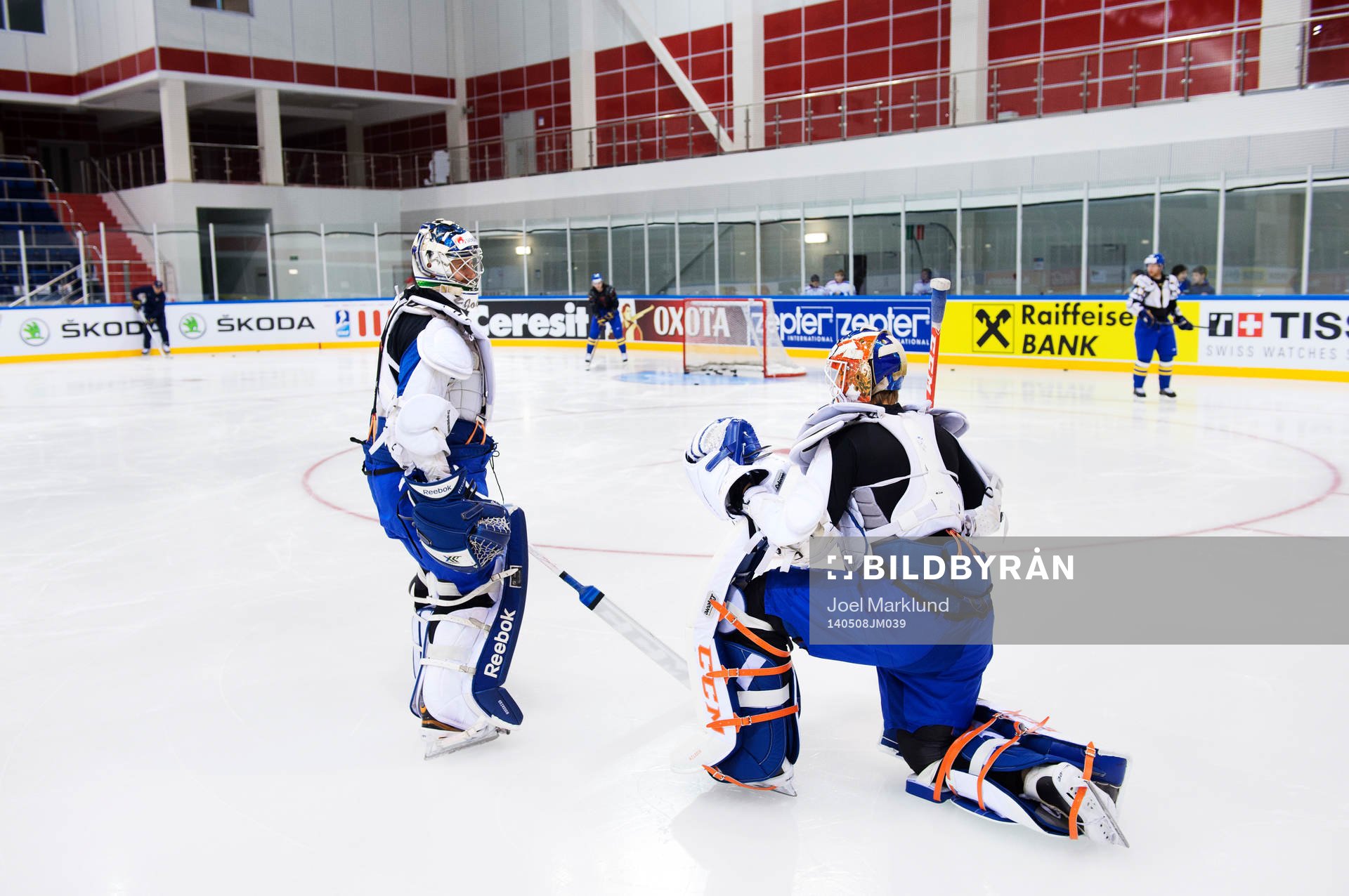 Målvakterna Joacim Eriksson och Anders Nilsson och andra