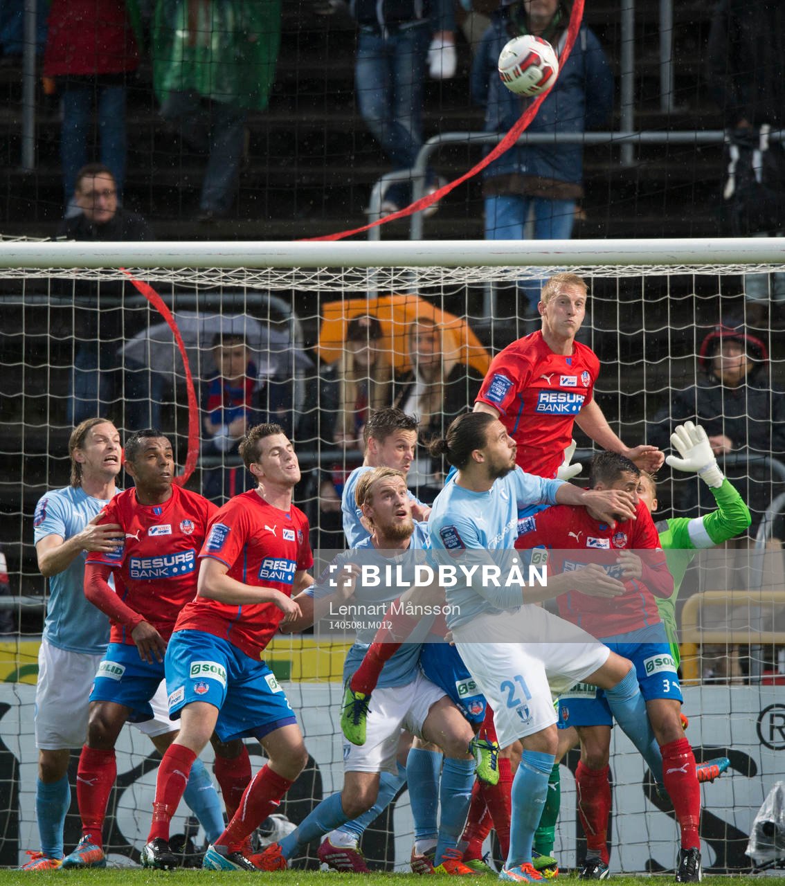 Helsingborgs Peter Larsson i matchen i allsvenskan mellan