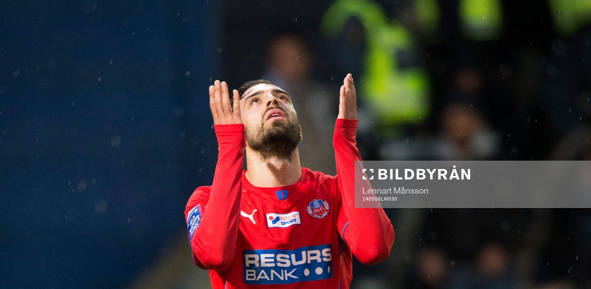 Helsingborgs Abdul Khalili har missat läge i matchen i
