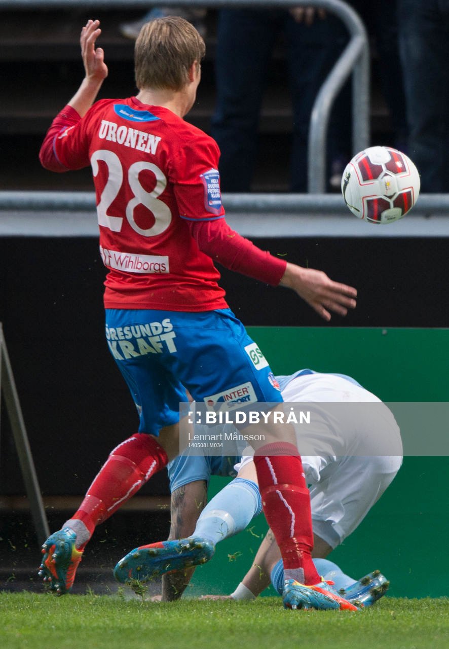 Straff, Helsingborgs Jere Uronen trycker till Malmös
