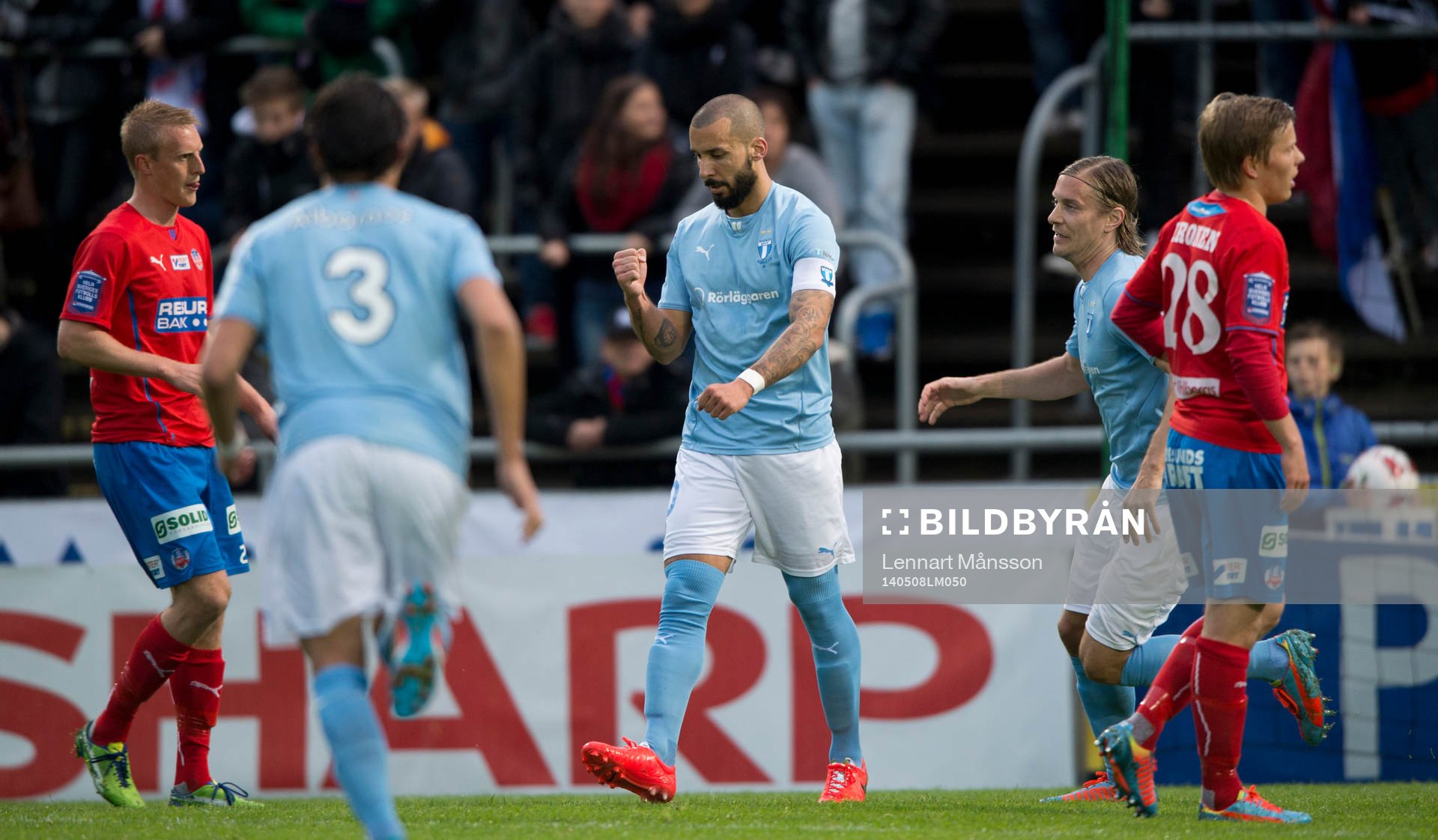 Malmös Guillermo Molins har gjort 0-1 på straff i matchen