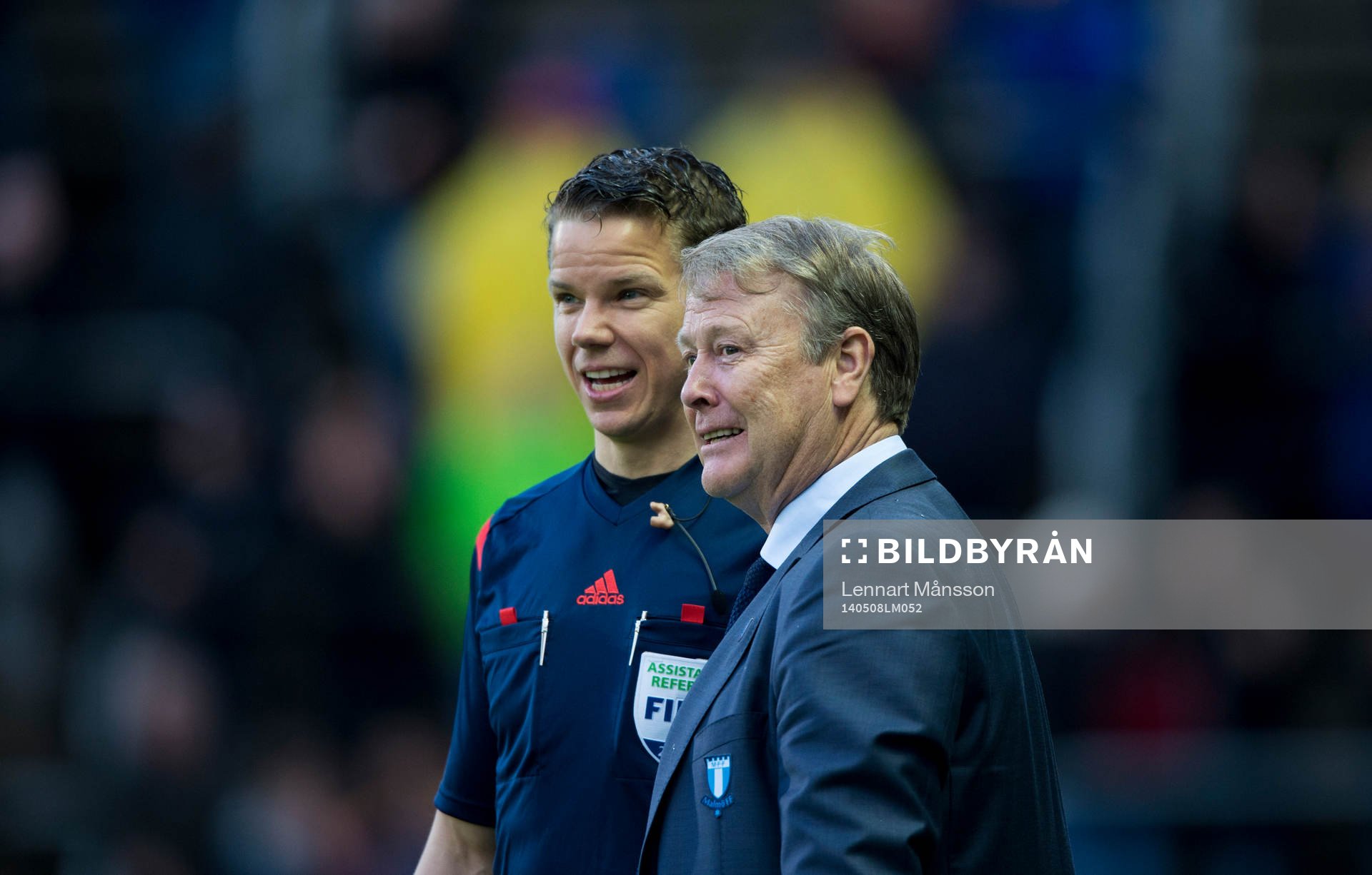 Malmös tränare Åge Hareide i matchen i allsvenskan