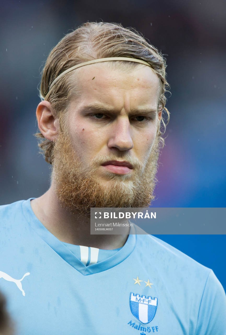 Malmös Filip Helander i matchen i allsvenskan mellan