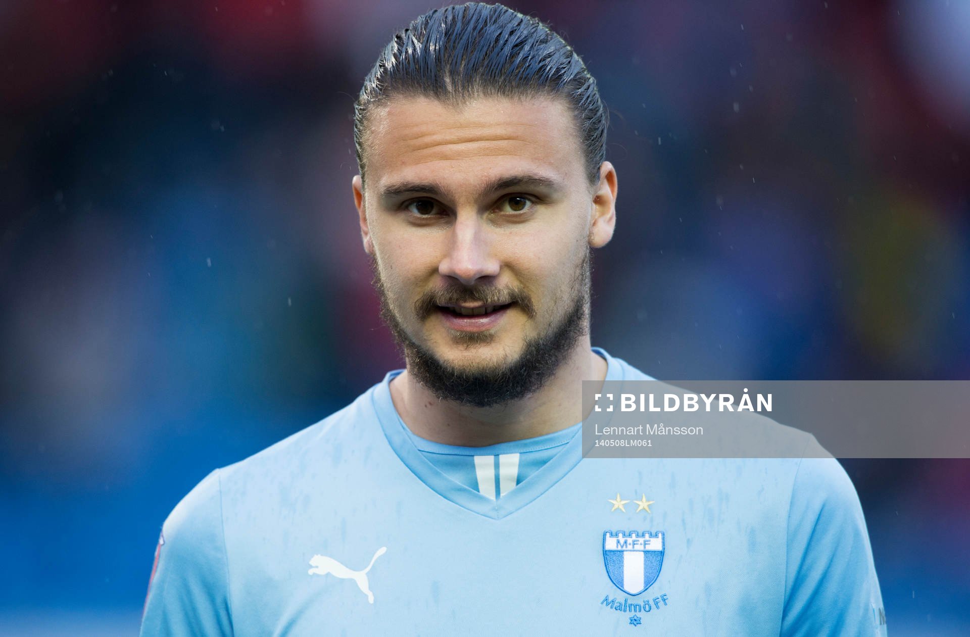 Malmös Erik Johansson i matchen i allsvenskan mellan