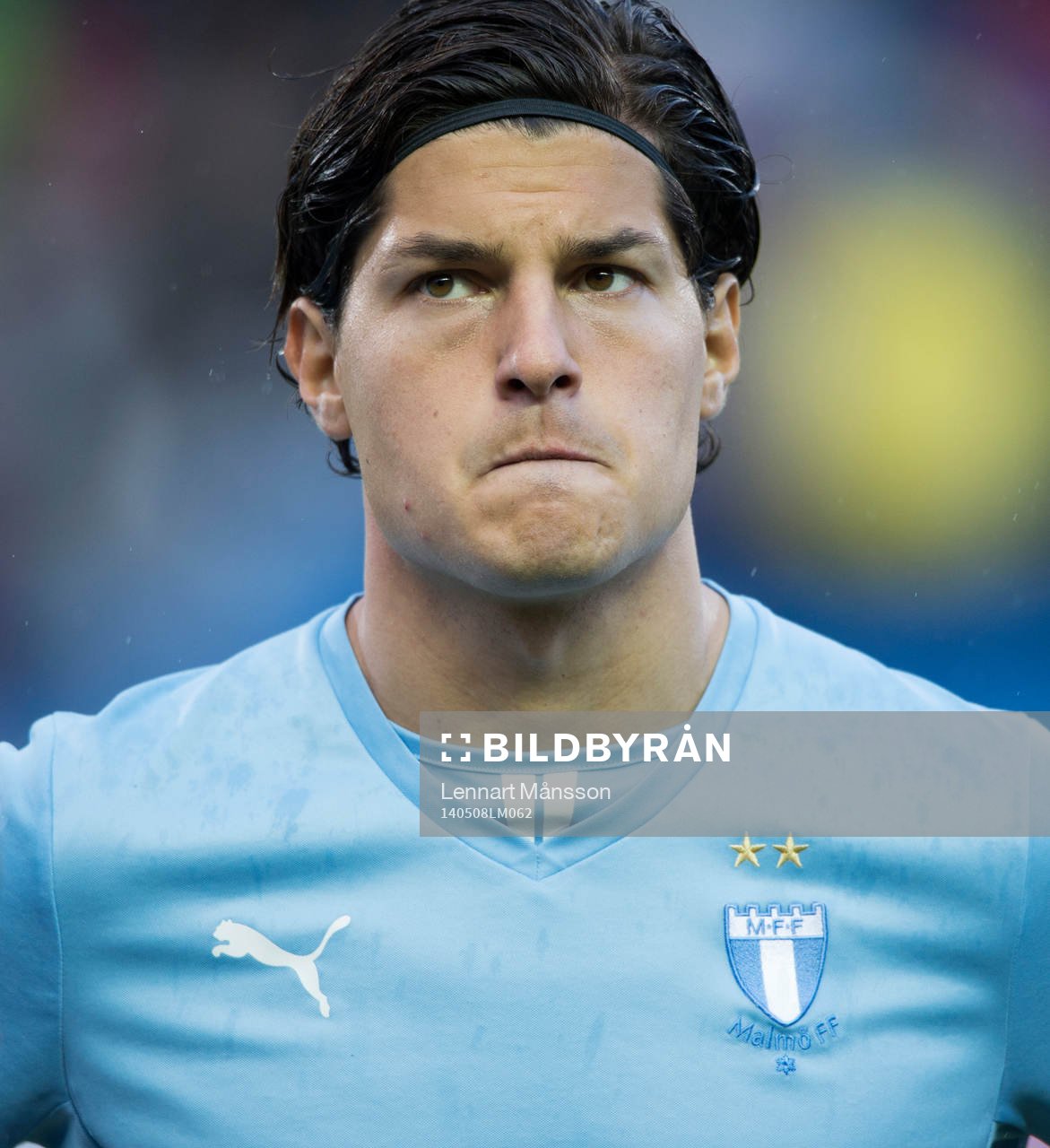 Malmös Miiko Albornoz i matchen i allsvenskan mellan