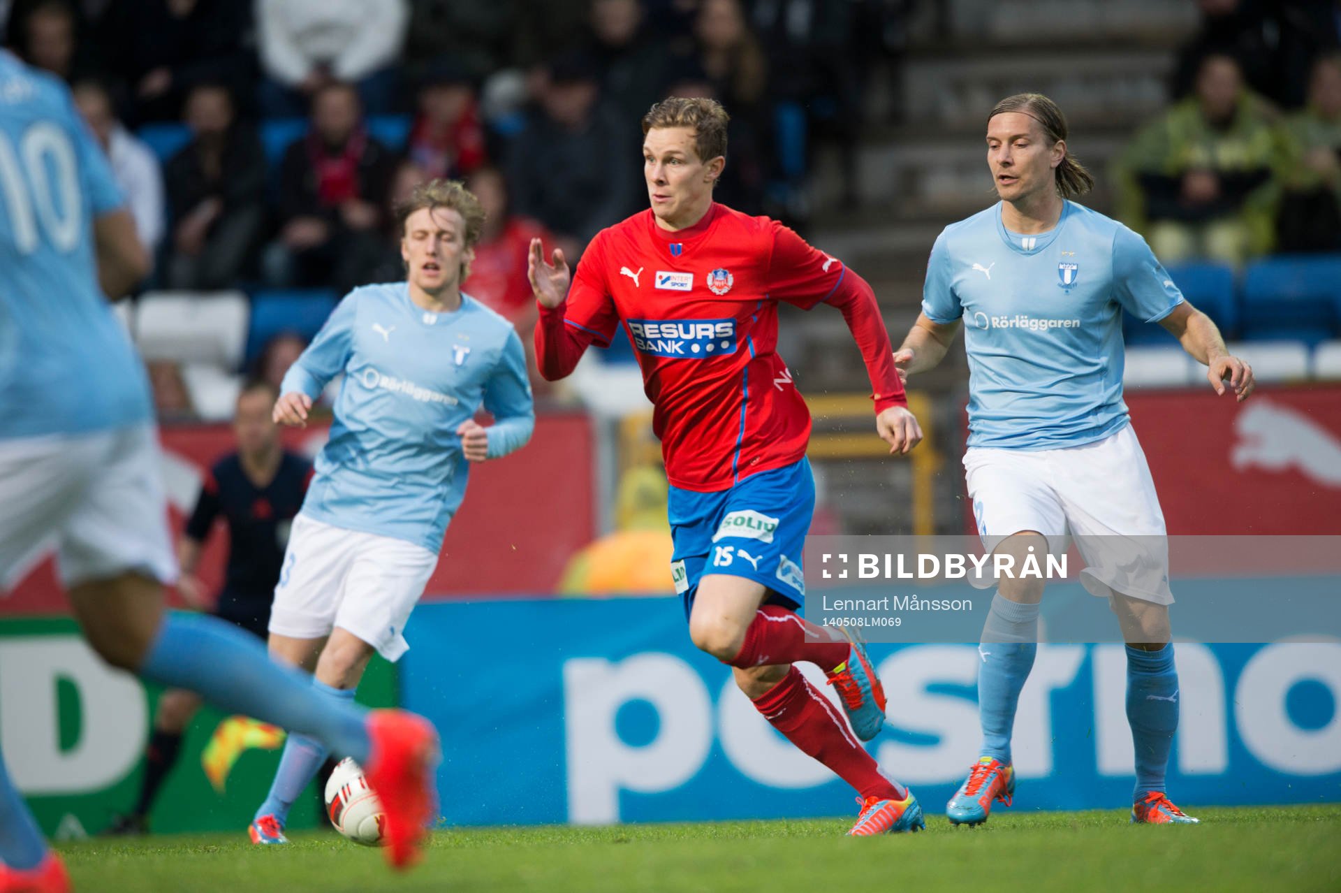Helsingborgs Emil Krafth i matchen i allsvenskan mellan