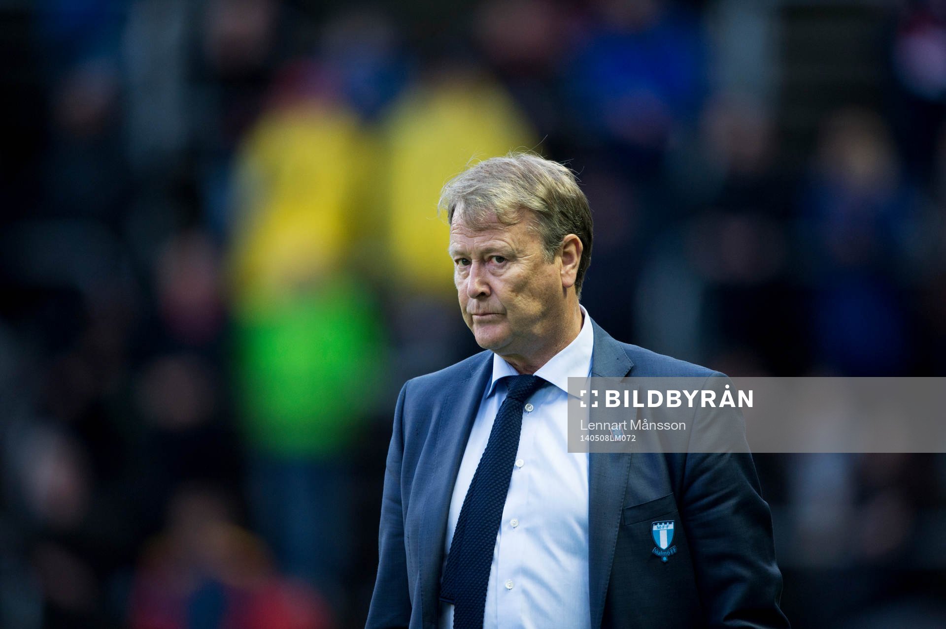Malmös tränare Åge Hareide i matchen i allsvenskan