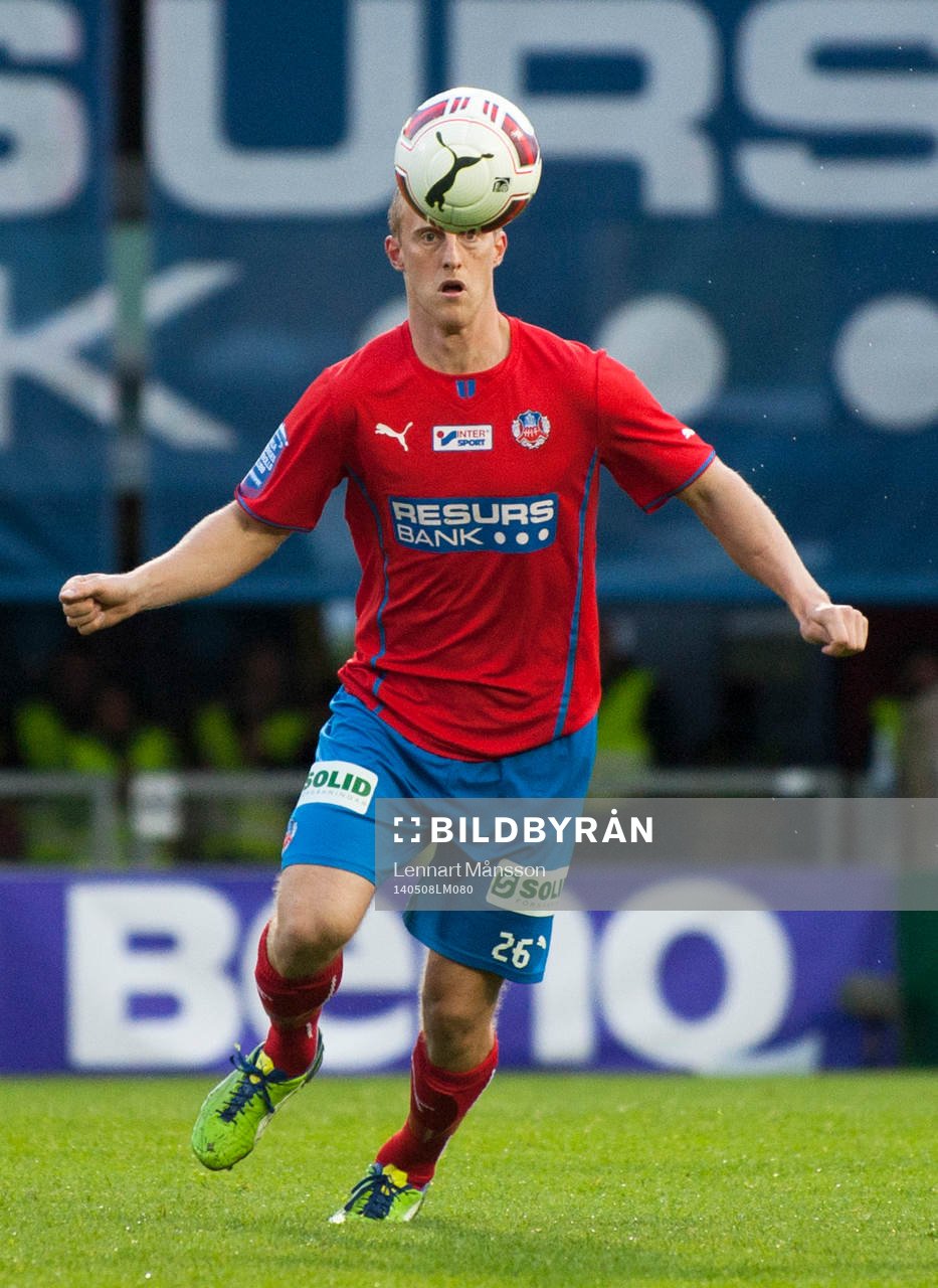 Helsingborgs Peter Larsson i matchen i allsvenskan mellan